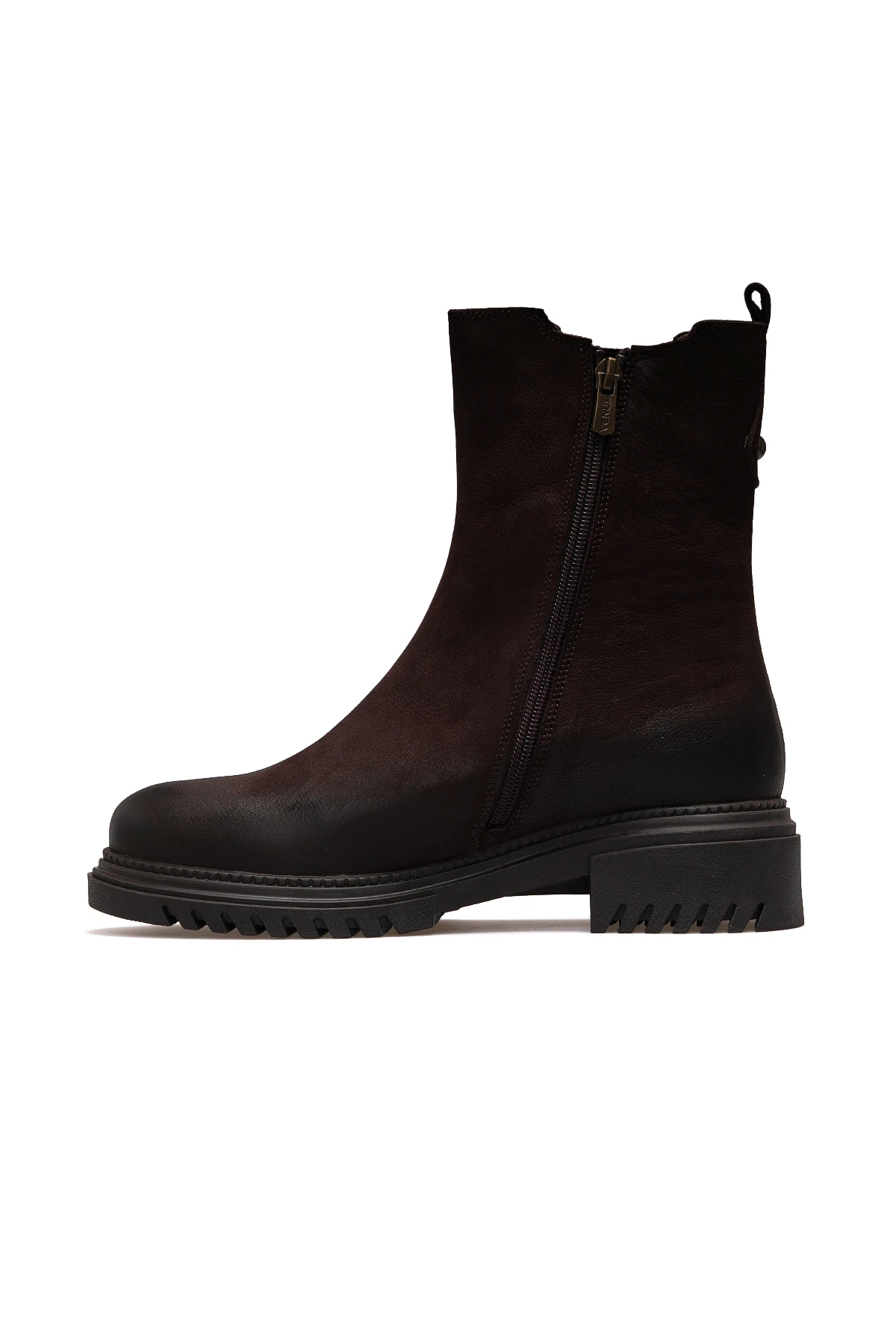 Kadın Hakiki Deri Casual Günlük Bot 1950864K Z - KAHVE NUBUK