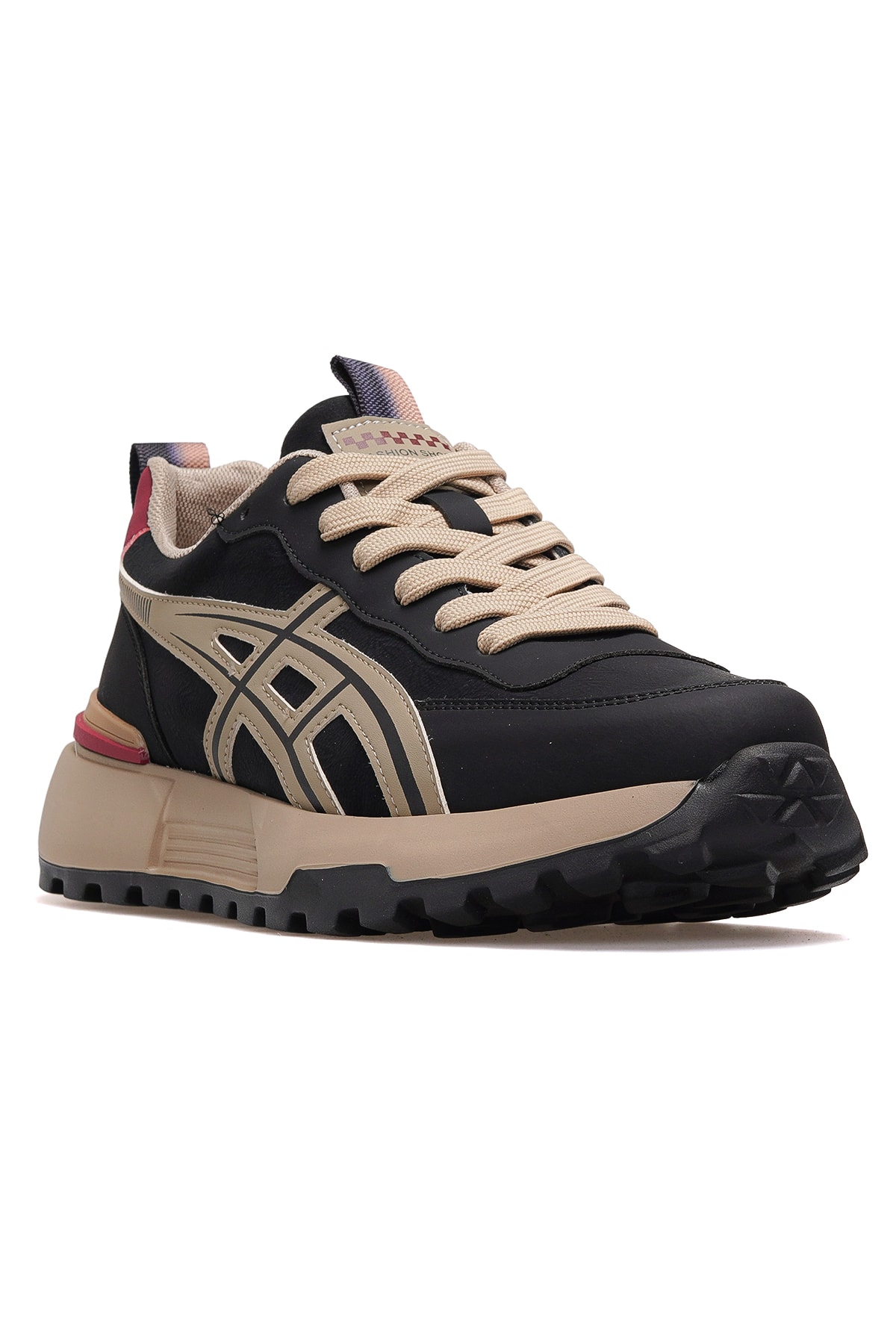 Erkek Deri Günlük Hafif Sneaker Ayakkabı 25K501-2 M - SİYAH