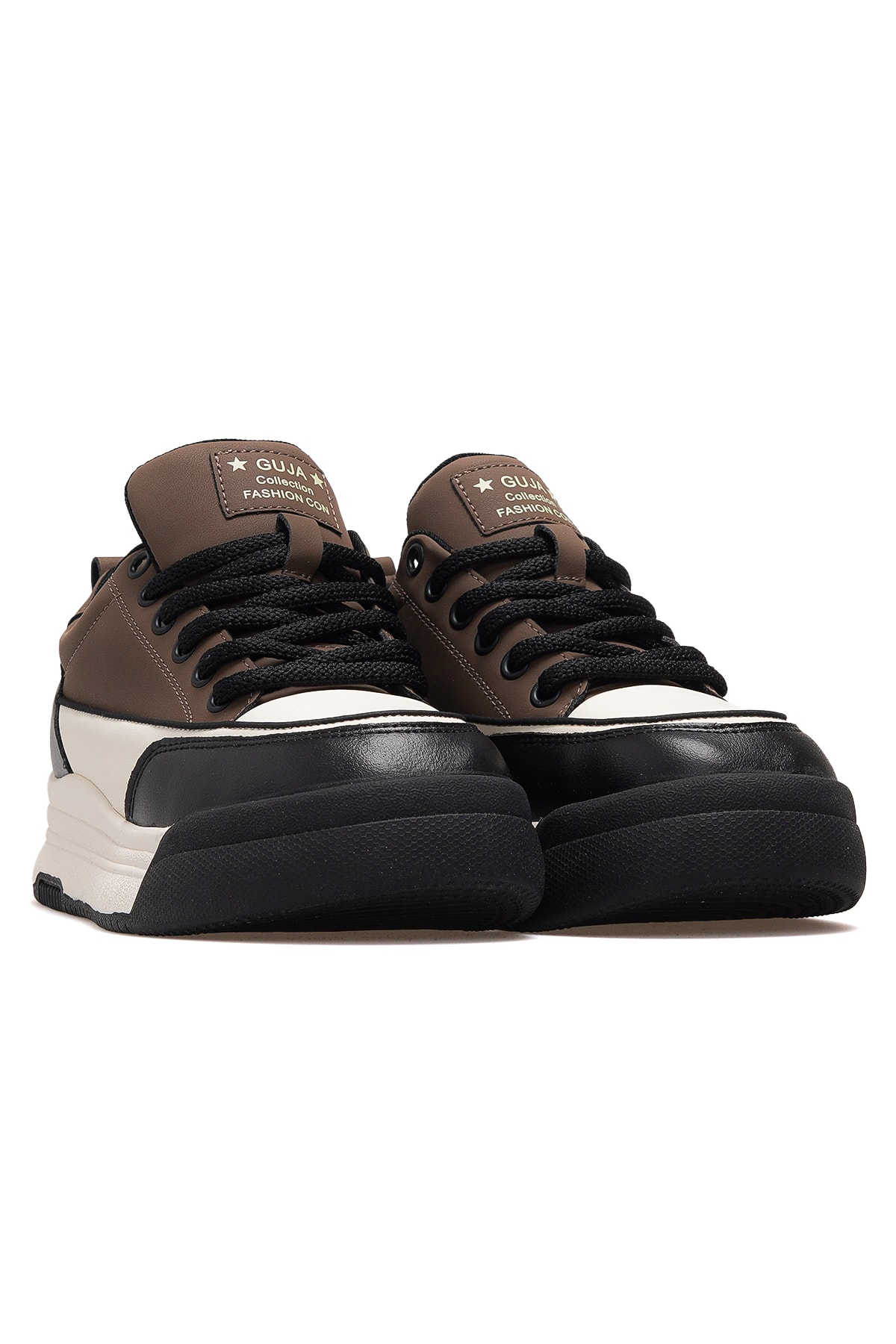 Kadın Deri Sneaker Bot 25K301 Z - KAHVE