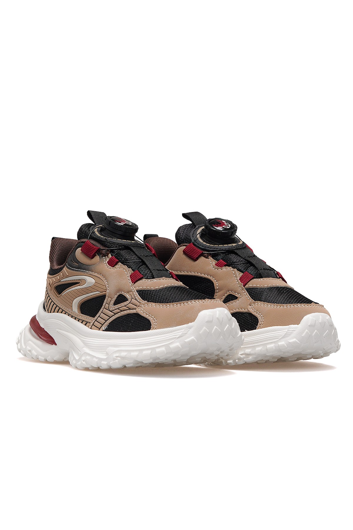 Billy Erkek Çocuk Hafif Sneaker Spor Ayakkabı BUCK3053 - SİYAH/BEJ