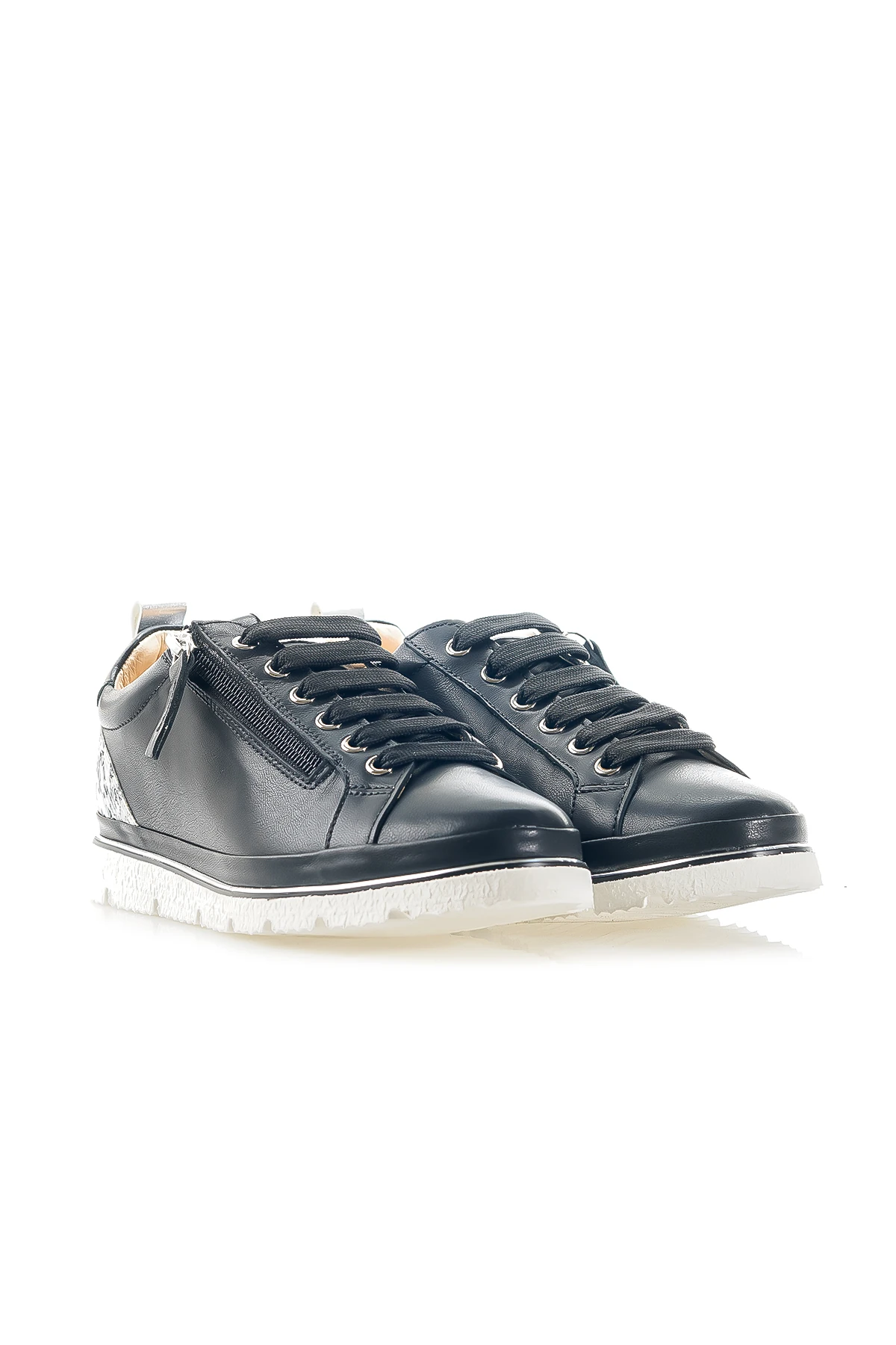 Mammamia Kadın Hakiki Deri Casual Comfort Günlük Ayakkabı (36-40) D24YA-7030 Z - SİYAH