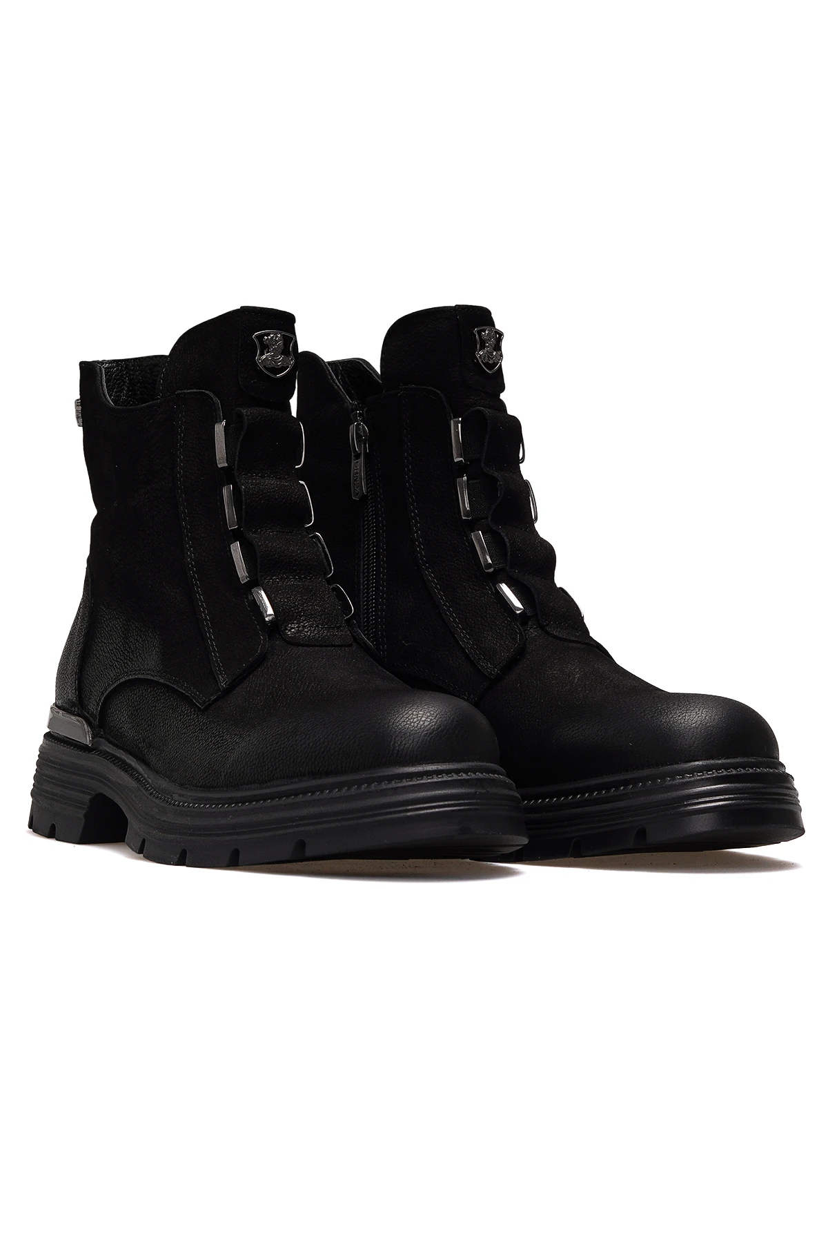 Kadın Hakiki Deri Toka Detaylı Günlük Bot 2353524K Z - SİYAH NUBUK