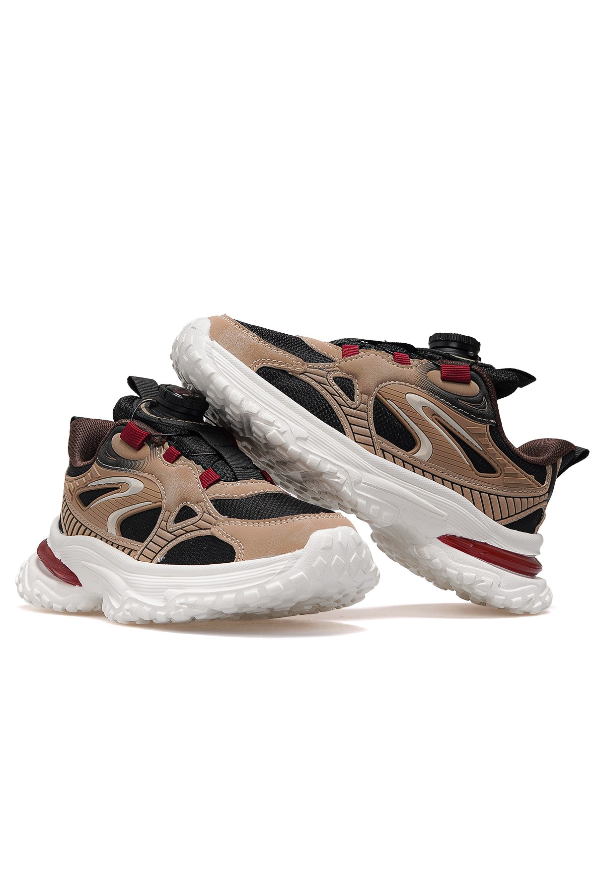 Billy Erkek Çocuk Hafif Sneaker Spor Ayakkabı BUCK3053 - SİYAH/BEJ