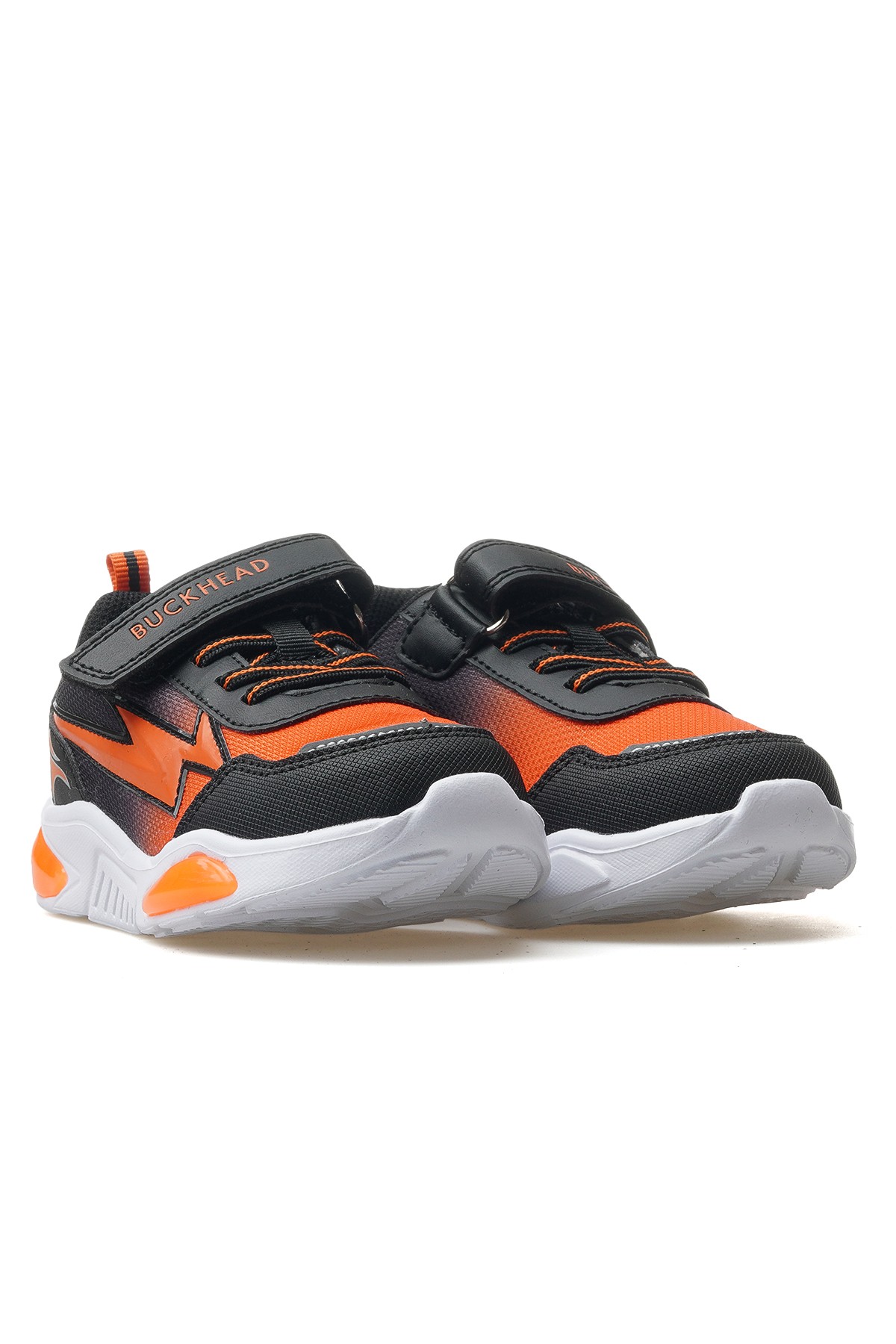 Erkek Çocuk Işıklı Sneaker Ayakkabı BUCK3022 F - SİYAH/TURUNCU