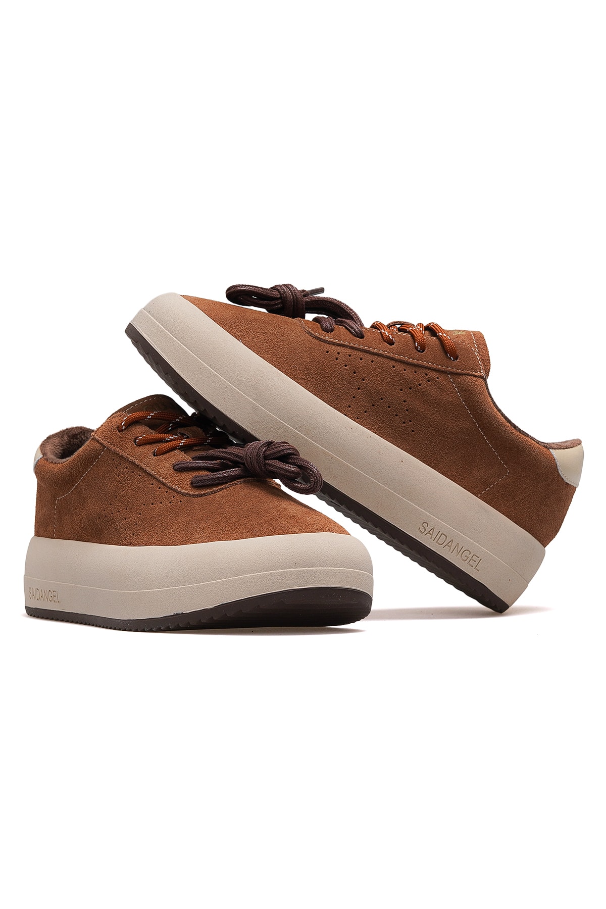 Kadın Deri Sneaker Ayakkabı 25K372 Z - CAMEL NUBUK