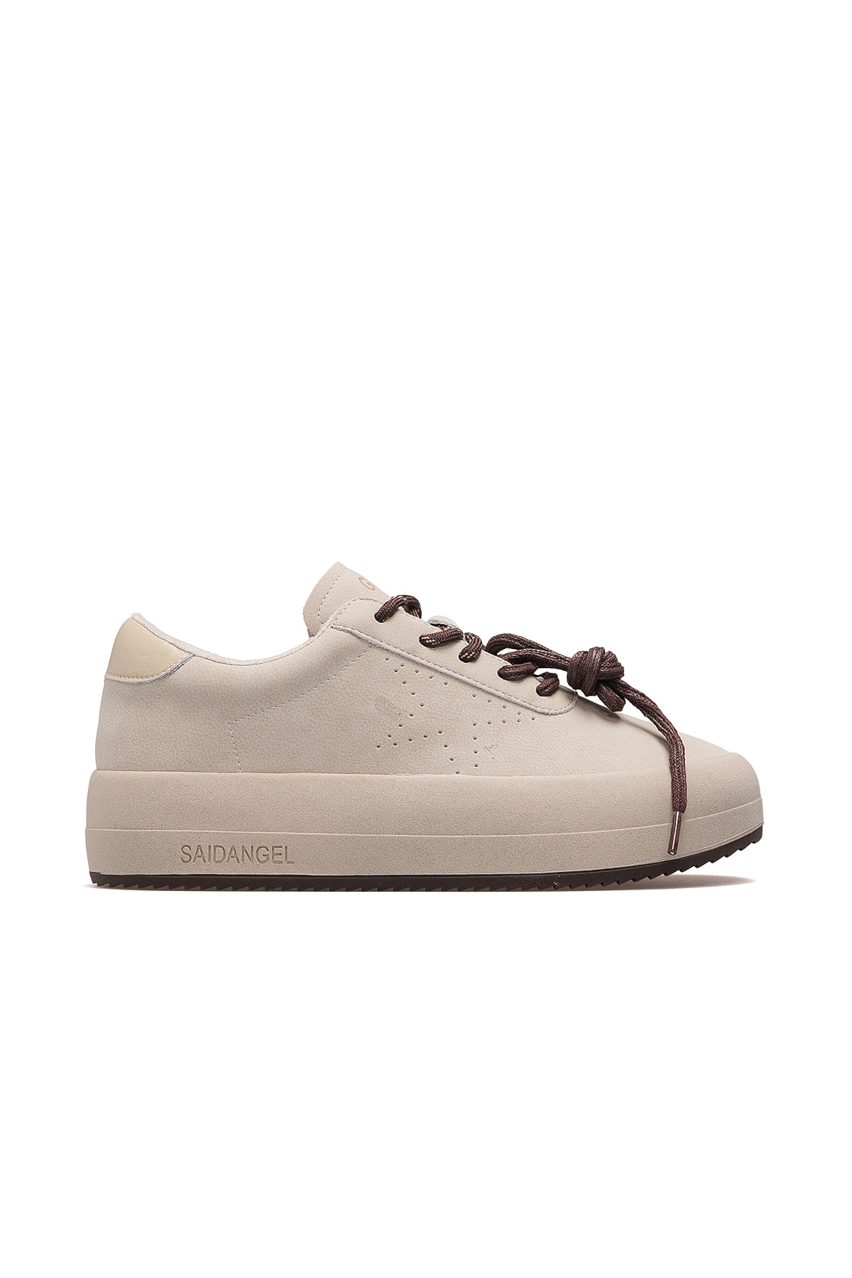 Kadın Deri Sneaker Ayakkabı 25K372 Z - NUBUK BEJ
