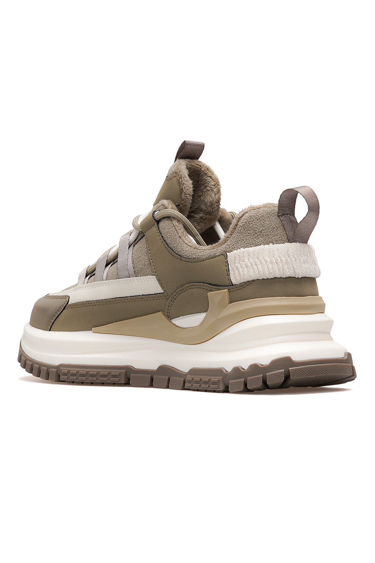 Kadın İçi Polarlı Sneaker Günlük Ayakkabı 25K331 Z - YEŞİL