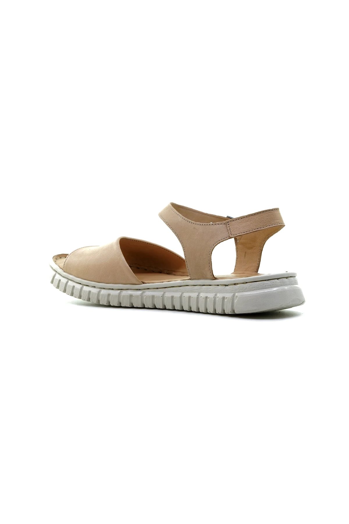 Mammamia Kadın Hakiki Deri Ortopedik Taban Comfort Günlük Sandalet (36-40) D24YS-1345 Z - BEJ