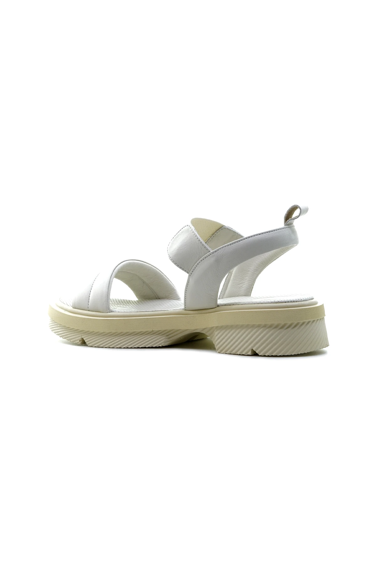 Mammamia Kadın Hakiki Deri Sneaker Günlük Sandalet (36-40) D24YS-1020 Z - KEMİK