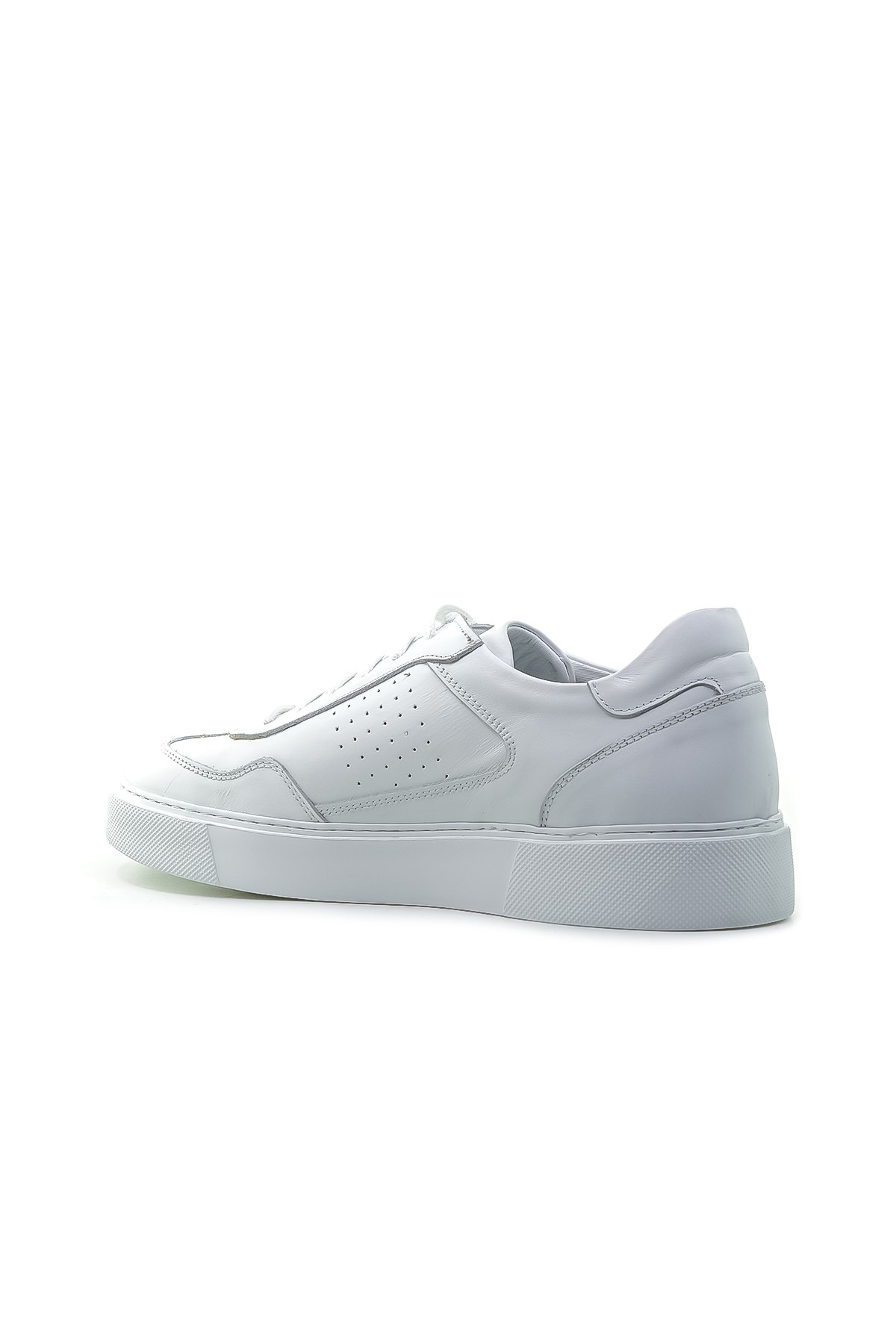 Yaşar Kaşlı Erkek Hakiki Deri Sneaker Günlük Ayakkabı (40-44) YKM-246501 M - BEYAZ
