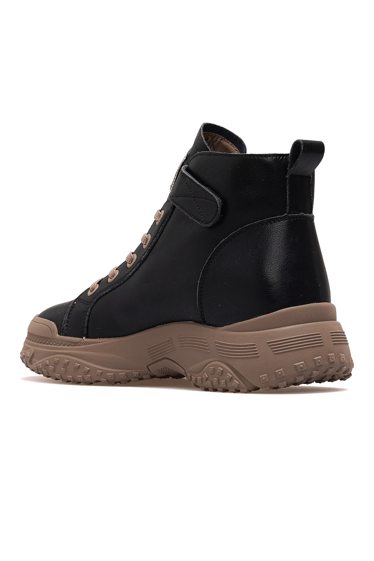 Kadın Deri Sneaker Bot 25K310-5 Z - Kömür