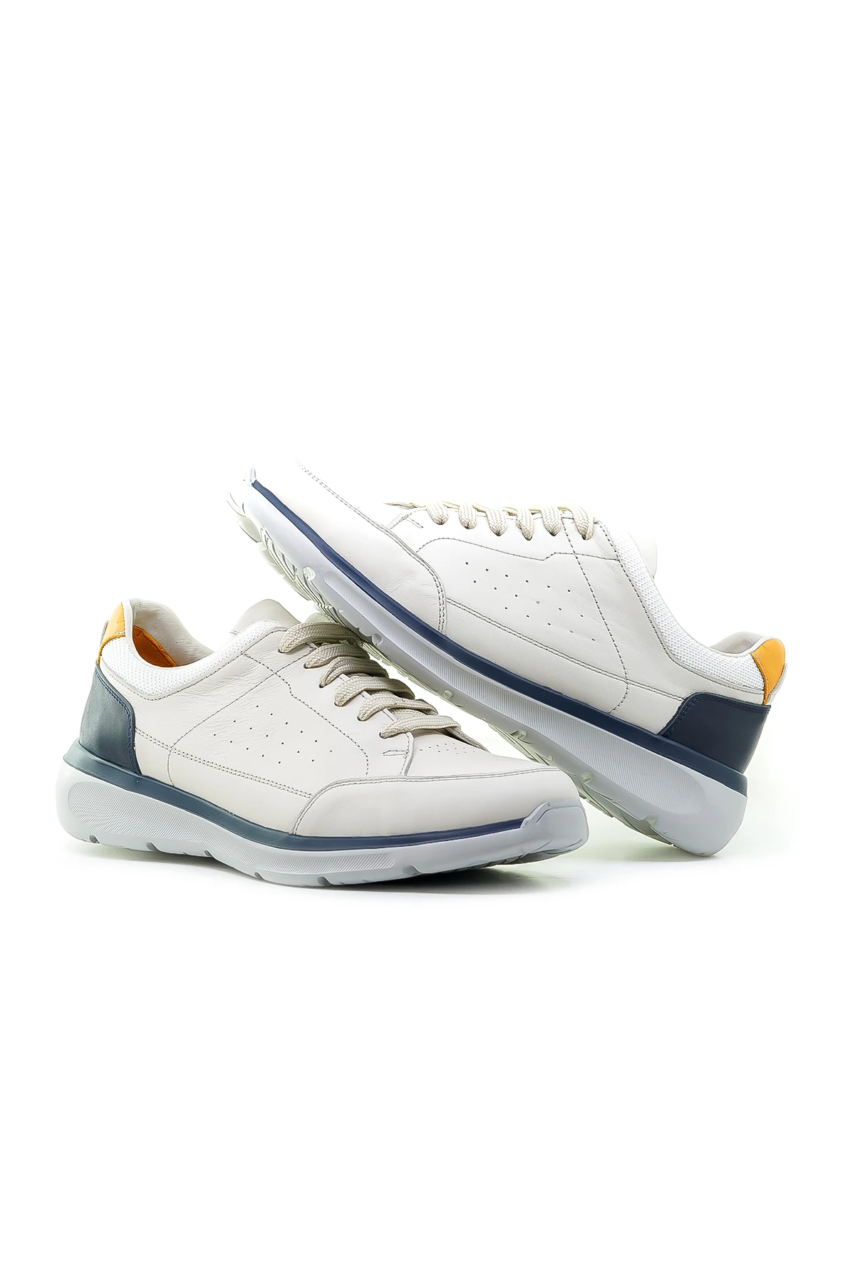 Yaşar Kaşlı Erkek Hakiki Deri Sneaker Günlük Ayakkabı (40-44) YKM-242010 M - BEJ