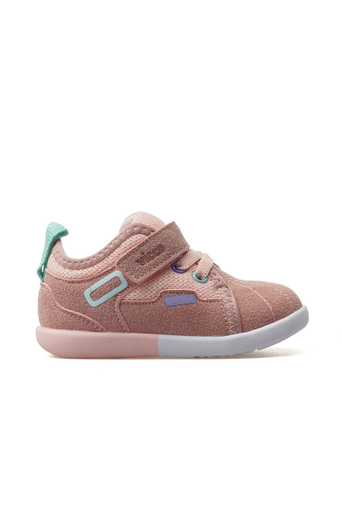 Curset Kız Çocuk İlk Adım Sneaker Ayakkabı - PUDRA