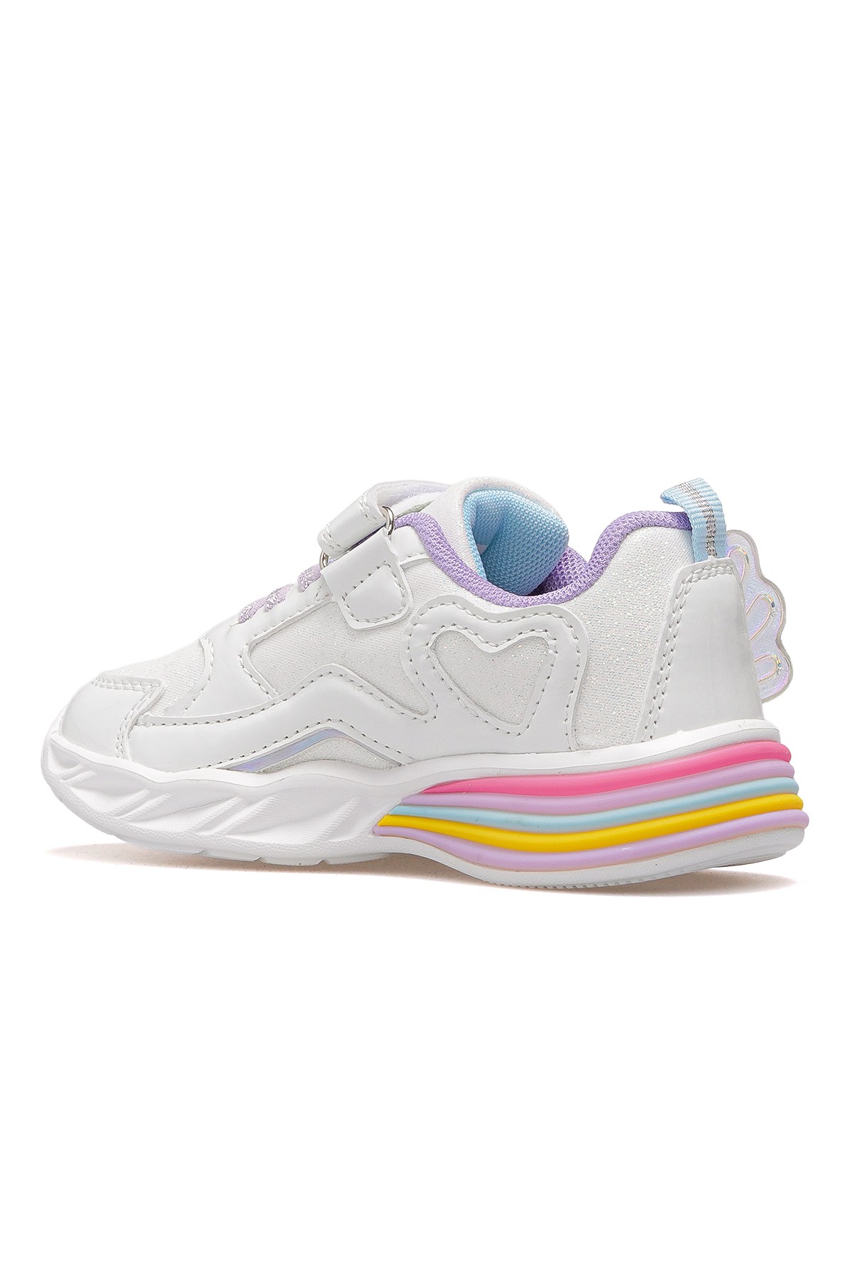 Berry Kız Çocuk Hafif Işıklı Sneaker Spor Ayakkabı BUCK3046 - BEYAZ