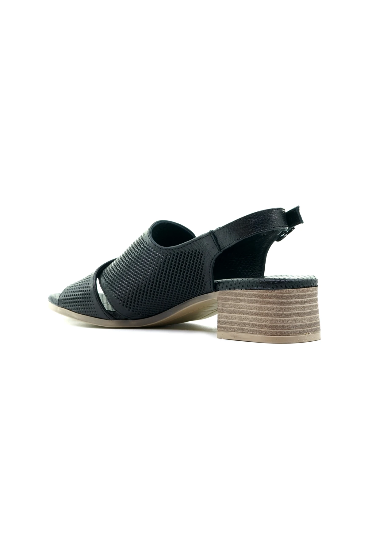 Mammamia Kadın Hakiki Deri Comfort Casual Günlük Sandalet (36-40) D24YS-1085 Z - SİYAH
