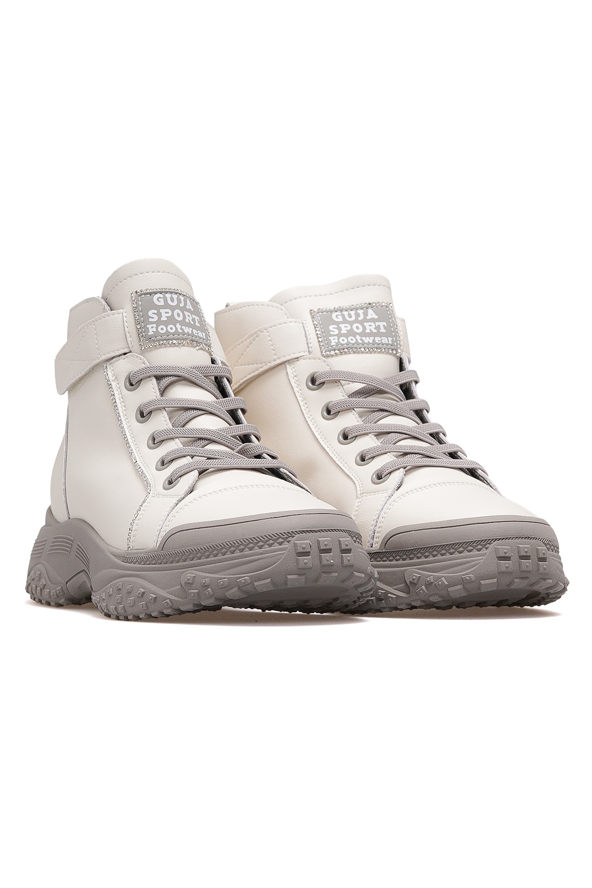 Kadın Deri Sneaker Bot 25K310-5 Z - GRİ