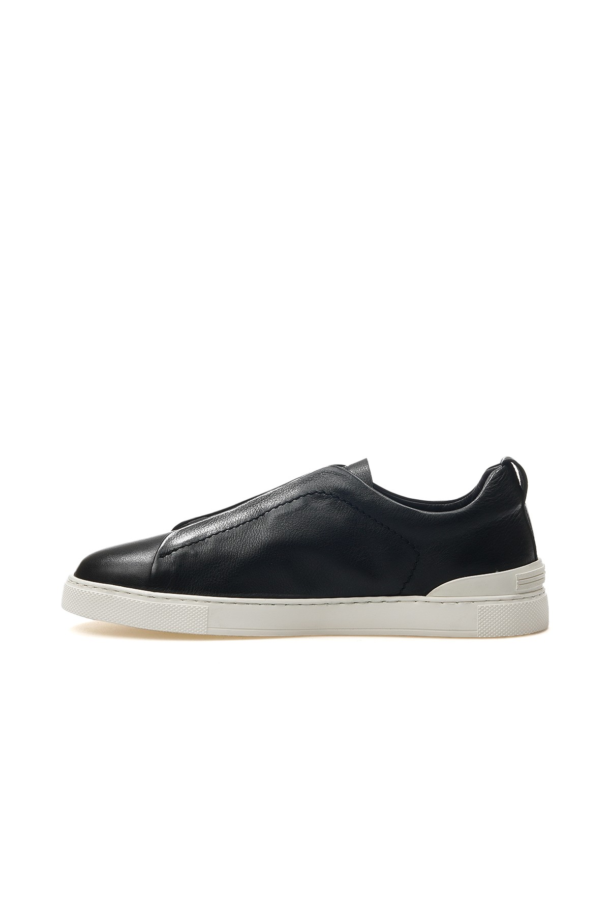 Erkek Hakiki Deri Sneaker Spor Ayakkabı L5202 M - SİYAH