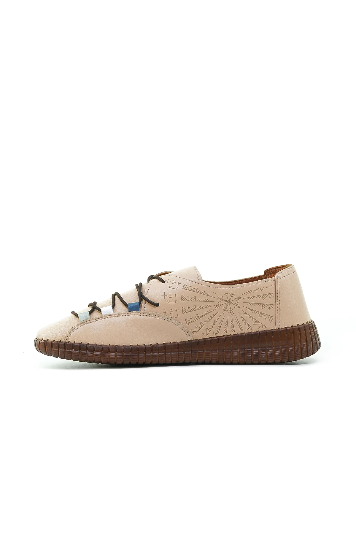 Venüs Kadın Hakiki Deri Casual Günlük Ayakkabı (36-40) 24370001Y Z - BEJ