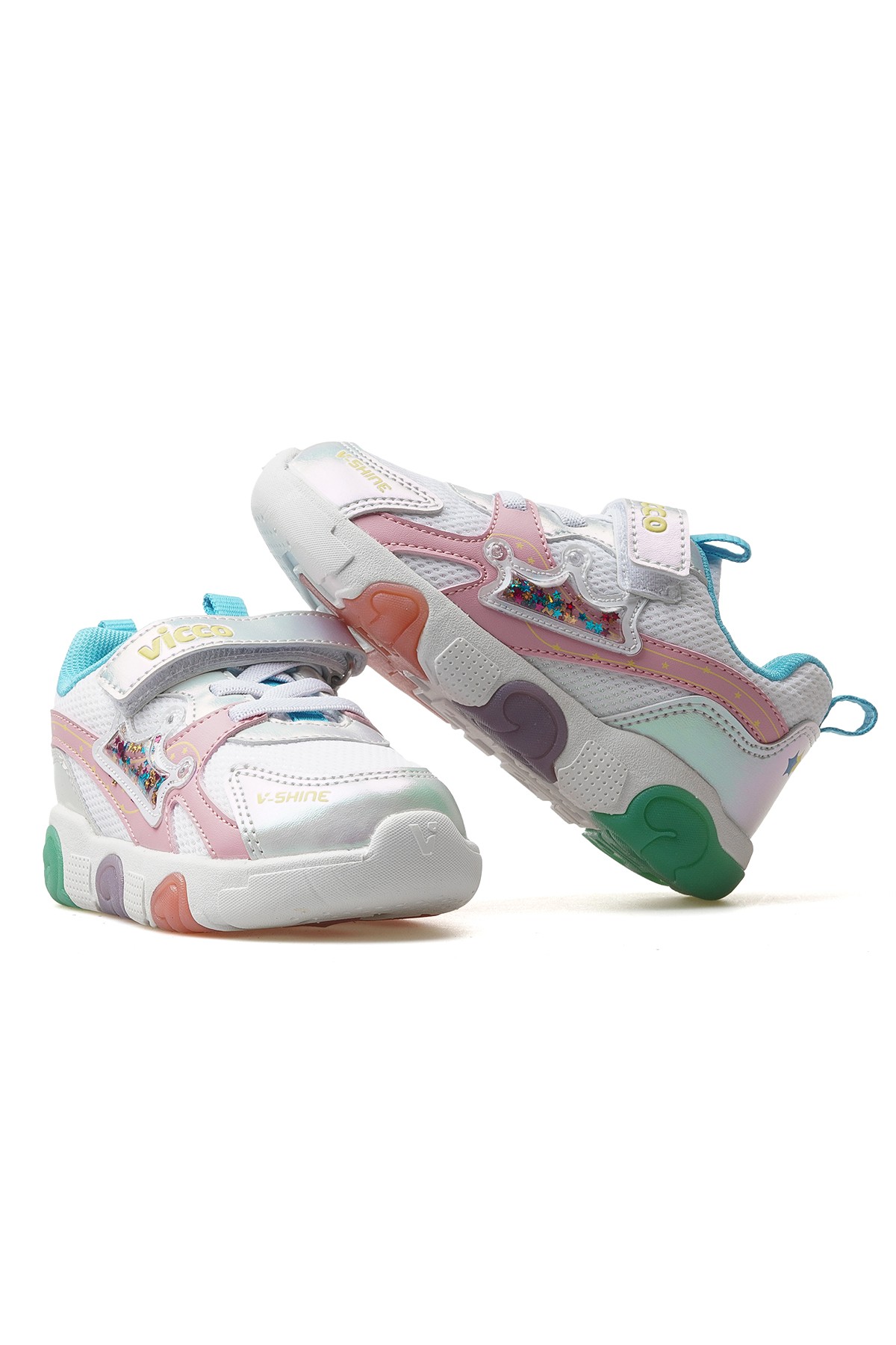 Queen Kız Çocuk Işıklı Hafif Sneaker Spor Ayakkabı 346.180 PK - BEYAZ