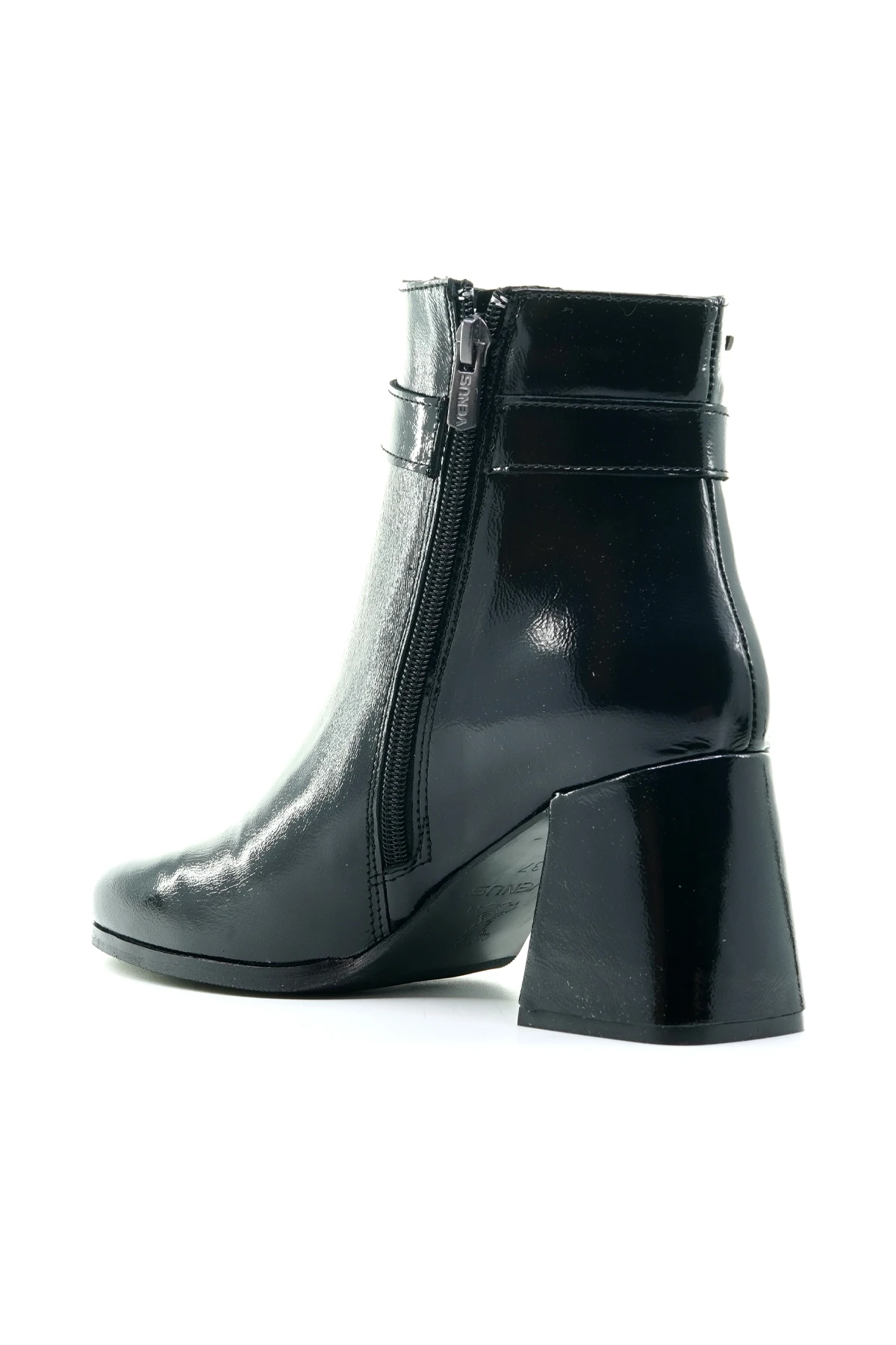 Venüs Kadın Toka Detaylı Topuklu Günlük Bot (36-40) 2355404K Z - SİYAH KIRIŞIK RUGAN