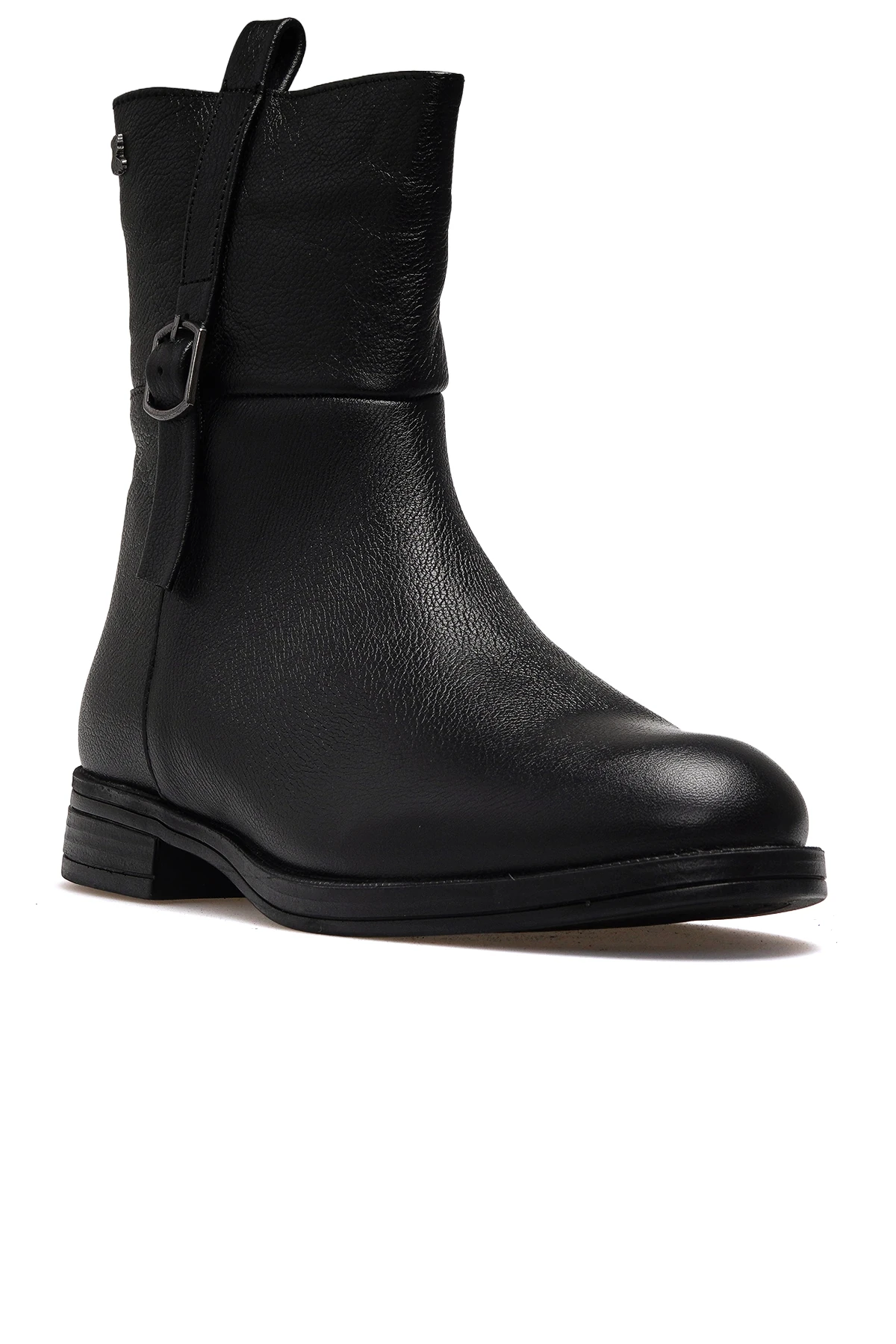 Kadın Hakiki Deri Casual Günlük Bot 2552701K Z - SİYAH