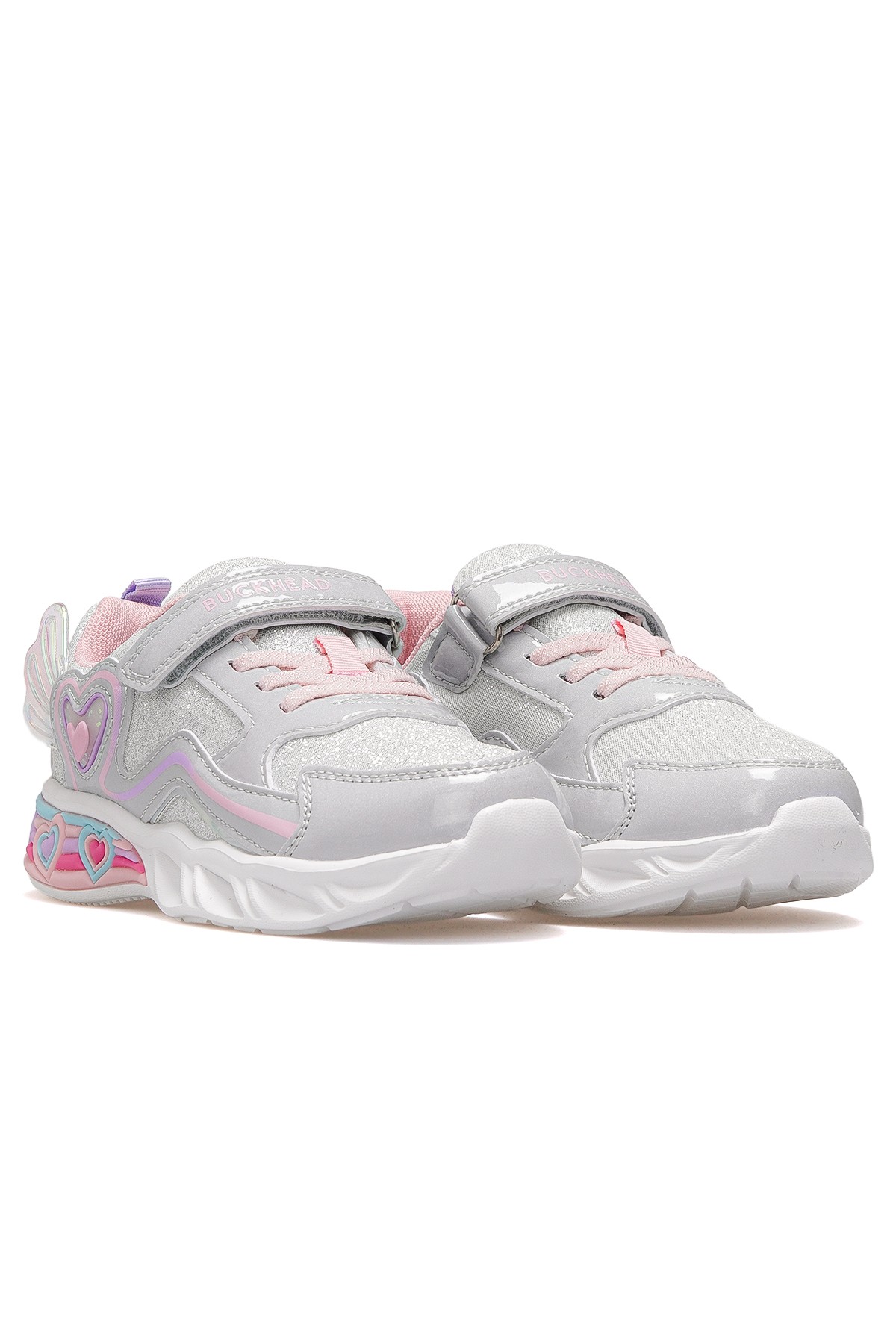 Berry Kız Çocuk Hafif Işıklı Sneaker Spor Ayakkabı BUCK3046 - GRİ
