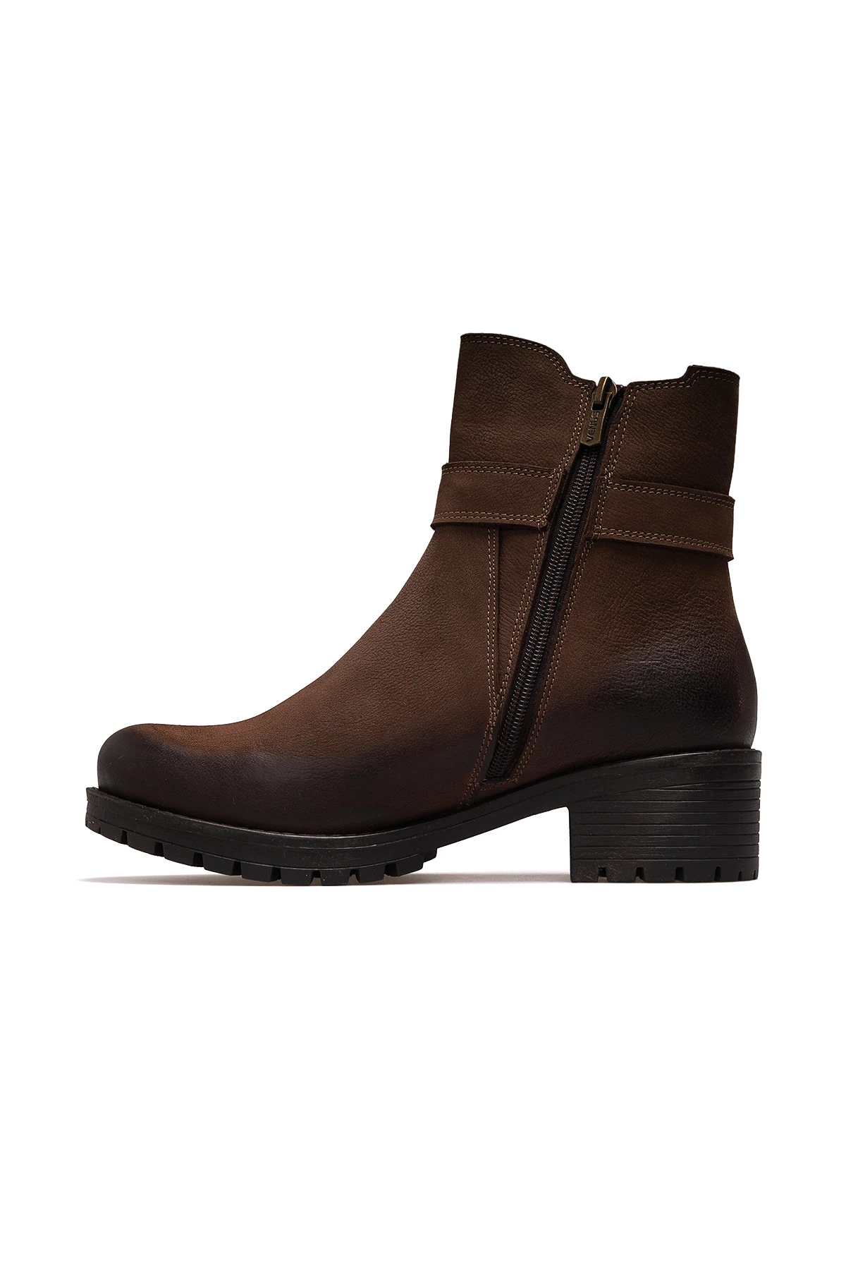 Kadın Hakiki Deri Casual Günlük Bot 3376K Z - VİZON NUBUK