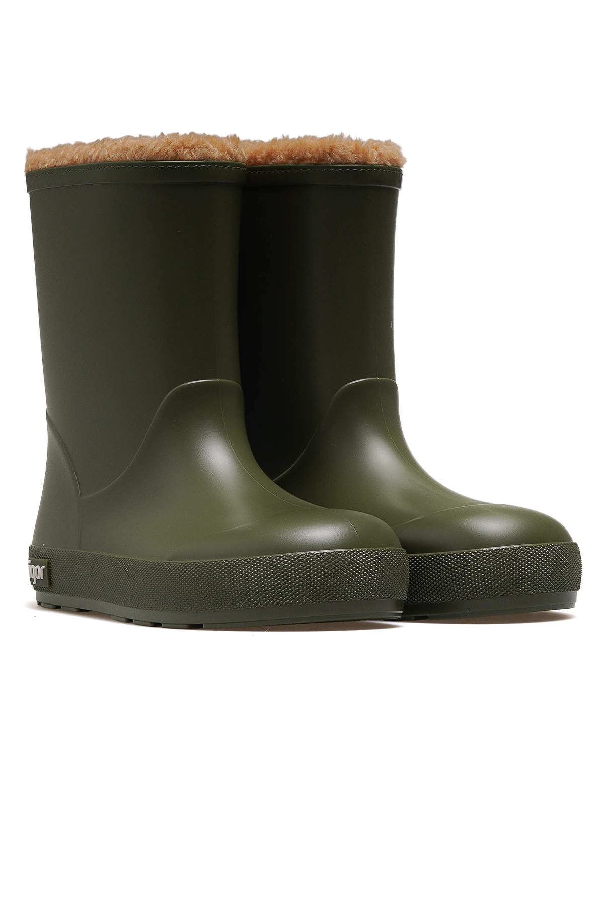 Yogi Borreguito Unisex Çocuk Kürklü Su Geçirmez Çizme W10306 - HAKİ