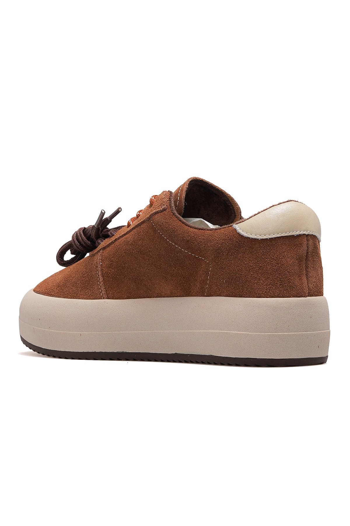 Kadın Deri Sneaker Ayakkabı 25K372 Z - CAMEL NUBUK