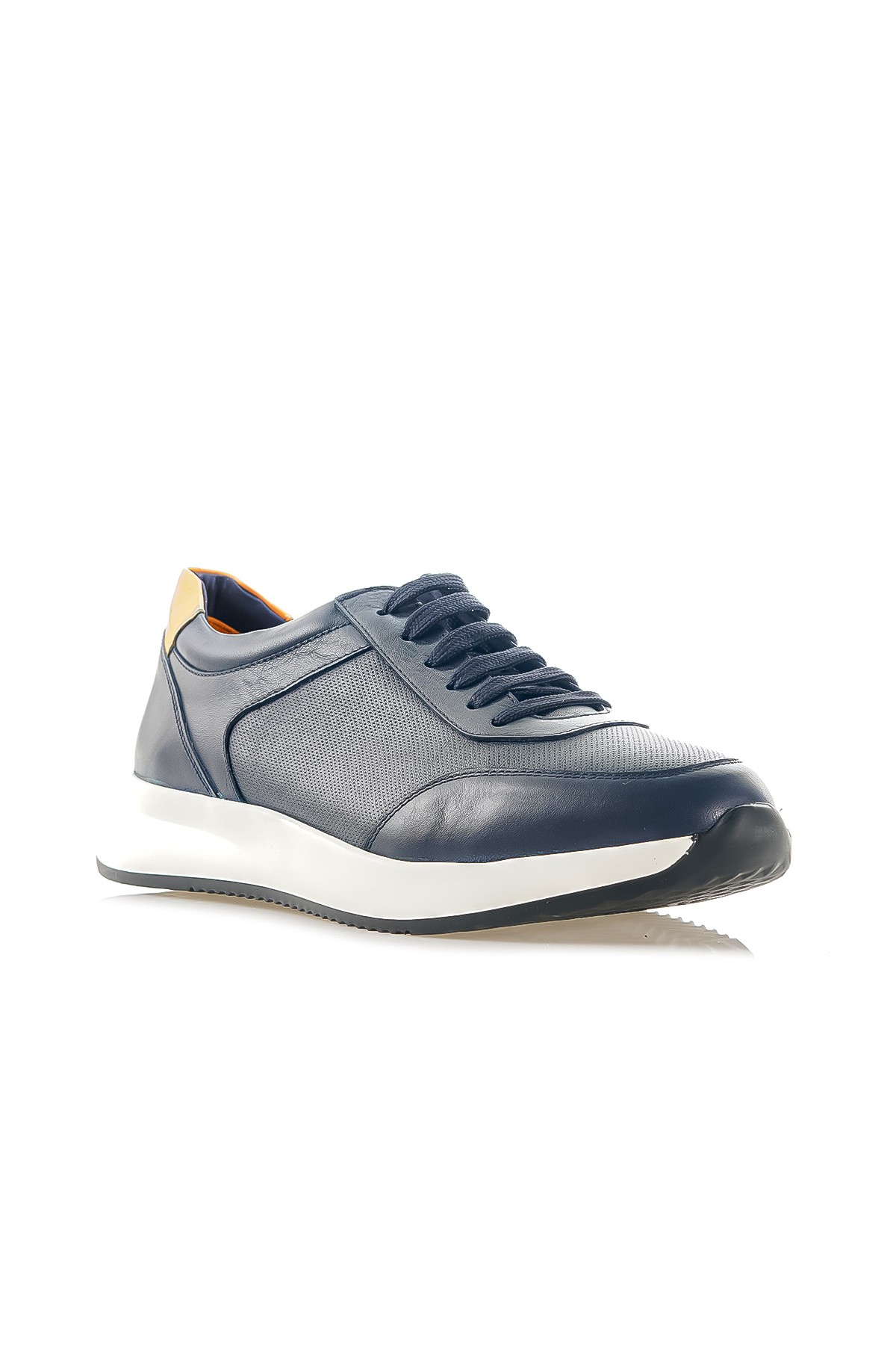 Yaşar Kaşlı Erkek Hakiki Deri Sneaker Günlük Ayakkabı (40-44) YKM-24131 M - SİYAH