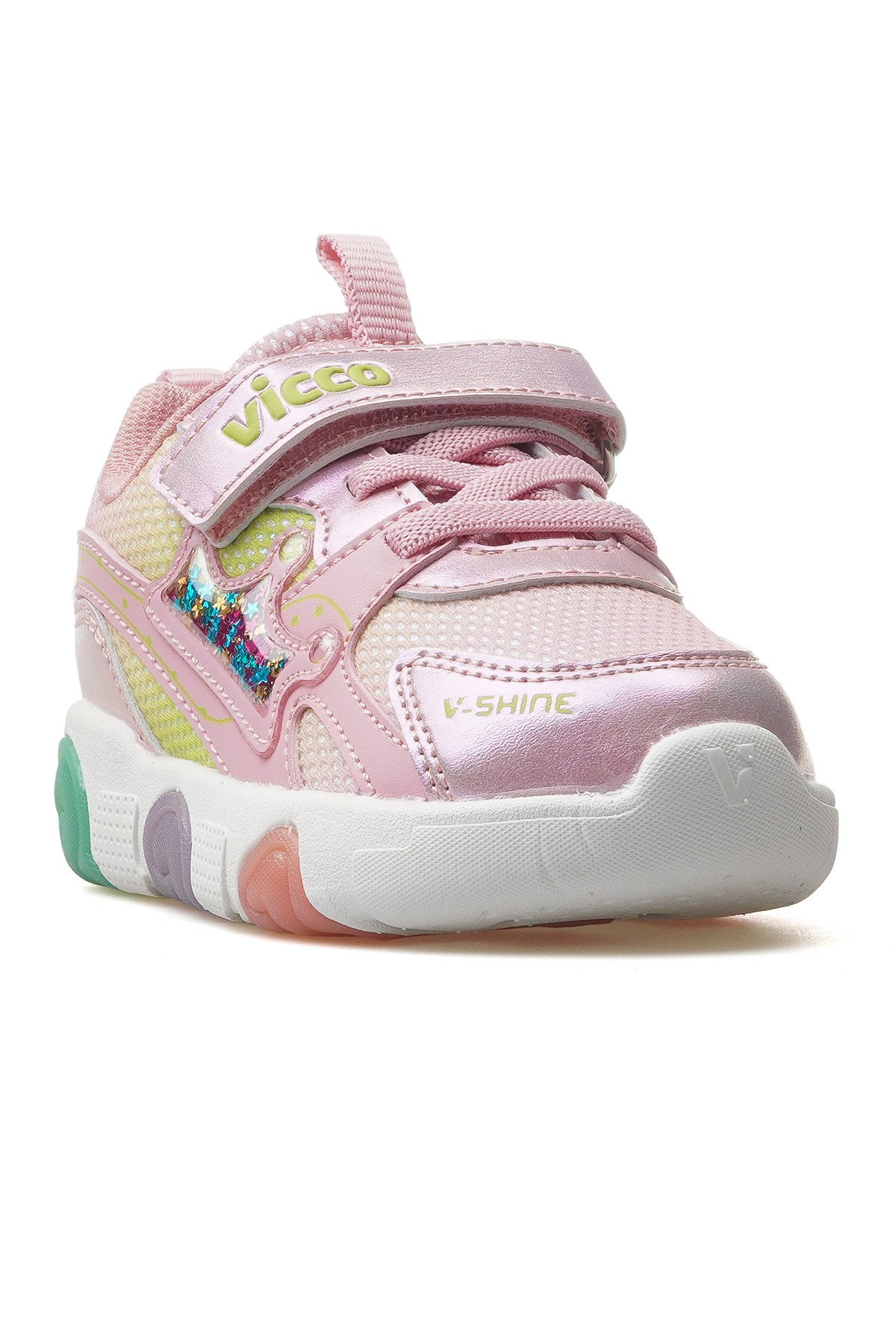 Queen Kız Çocuk Işıklı Hafif Sneaker Spor Ayakkabı 346.180 PK - PUDRA