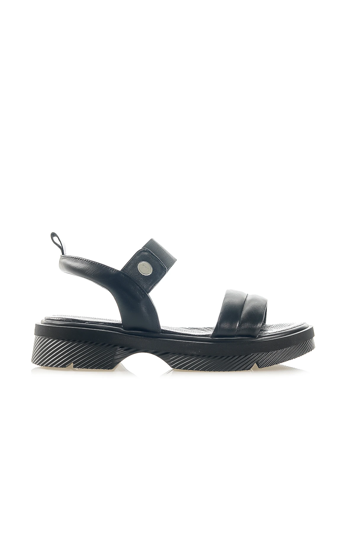 Mammamia Kadın Hakiki Deri Sneaker Günlük Sandalet (36-40) D24YS-1020 Z - SİYAH