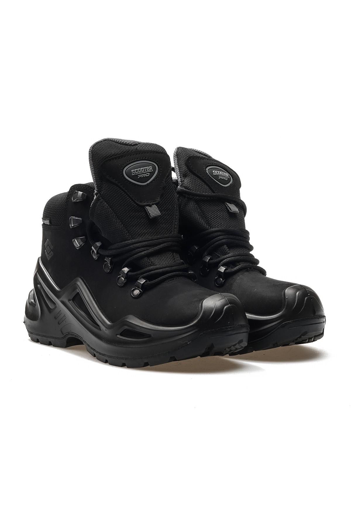Scooter Erkek Hakiki Deri Su Geçirmez Outdoor Günlük Bot (36-40) G3104NS - SİYAH NUBUK