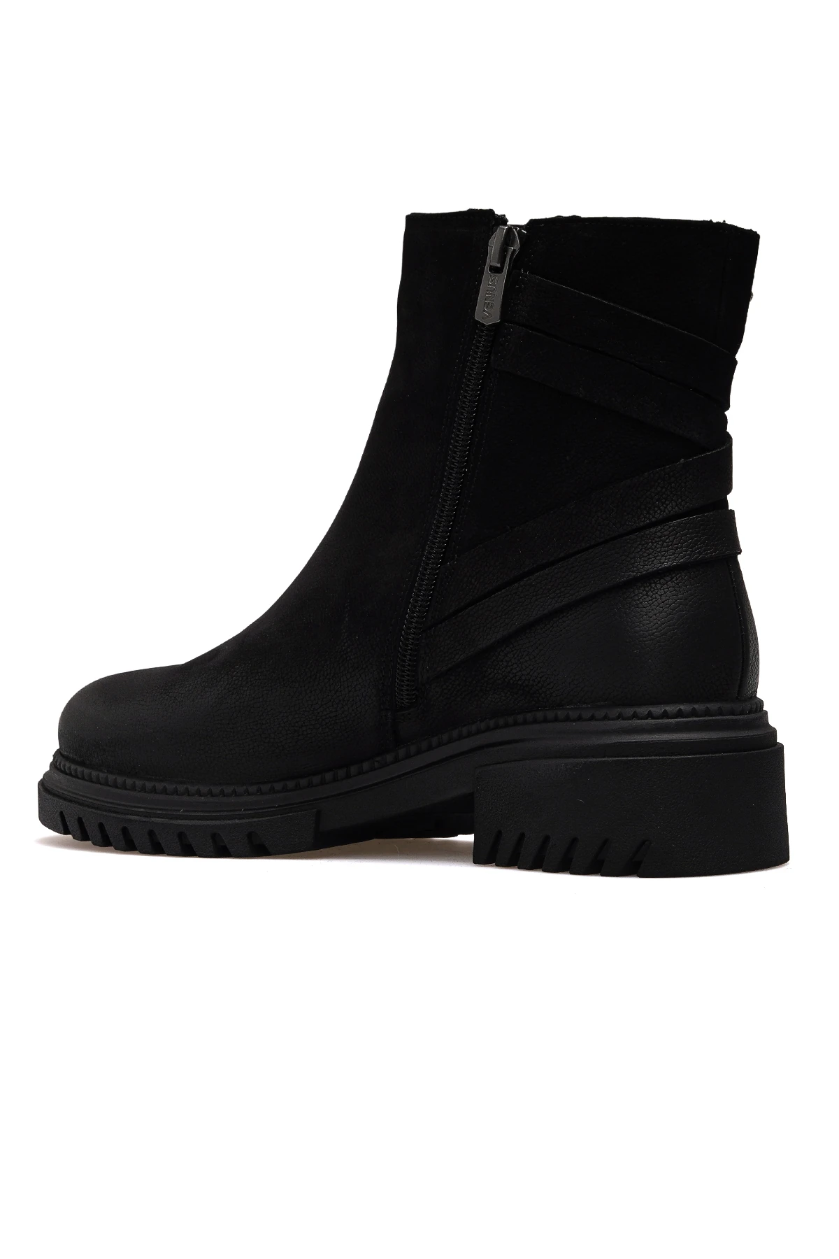 Kadın Hakiki Deri Casual Günlük Bot 1950860K Z - SİYAH NUBUK