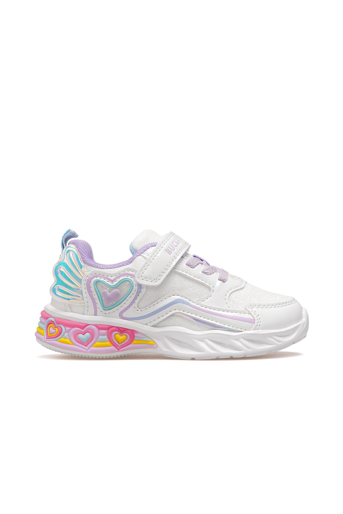 Berry Kız Çocuk Hafif Işıklı Sneaker Spor Ayakkabı BUCK3046 - BEYAZ
