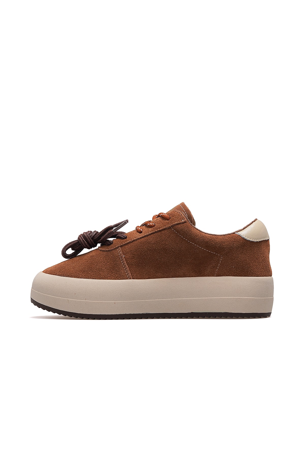 Kadın Deri Sneaker Ayakkabı 25K372 Z - CAMEL NUBUK