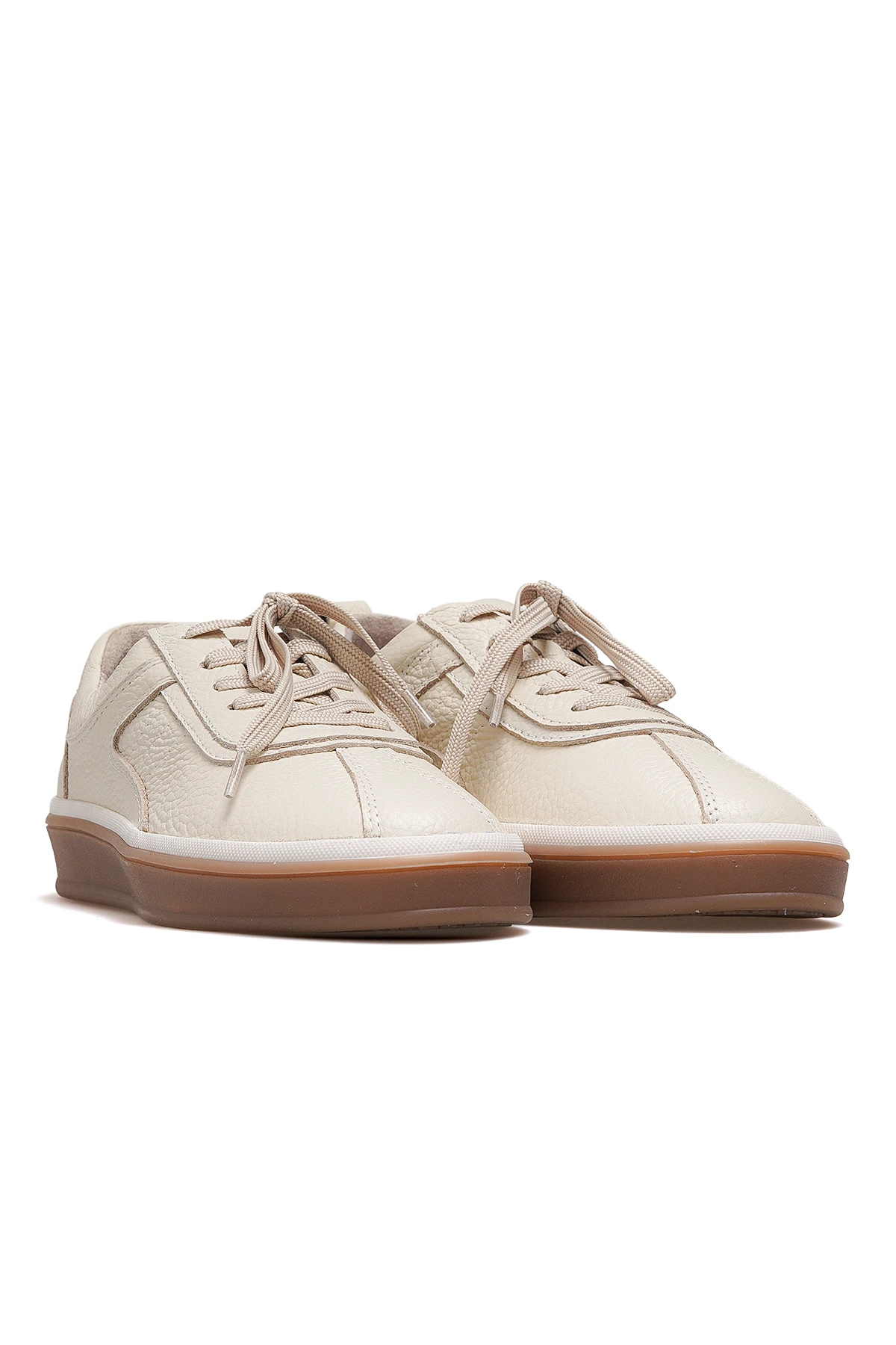 Kadın Hakiki Deri Casual Günlük Ayakkabı 25452252K Z - BEJ