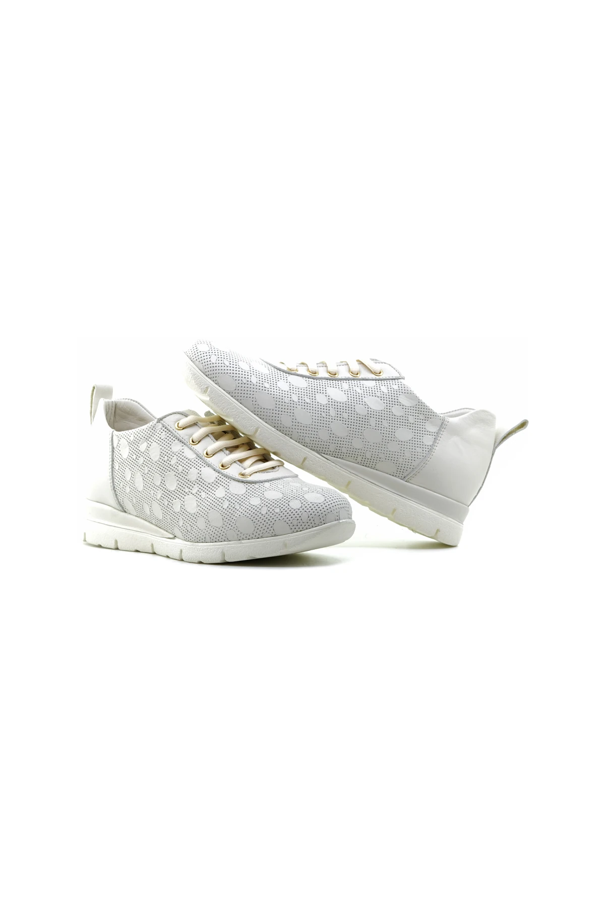 Mammamia Kadın Hakiki Deri Comfort Casual Günlük Ayakkabı (36-40) D24YA-3510 Z - KEMİK