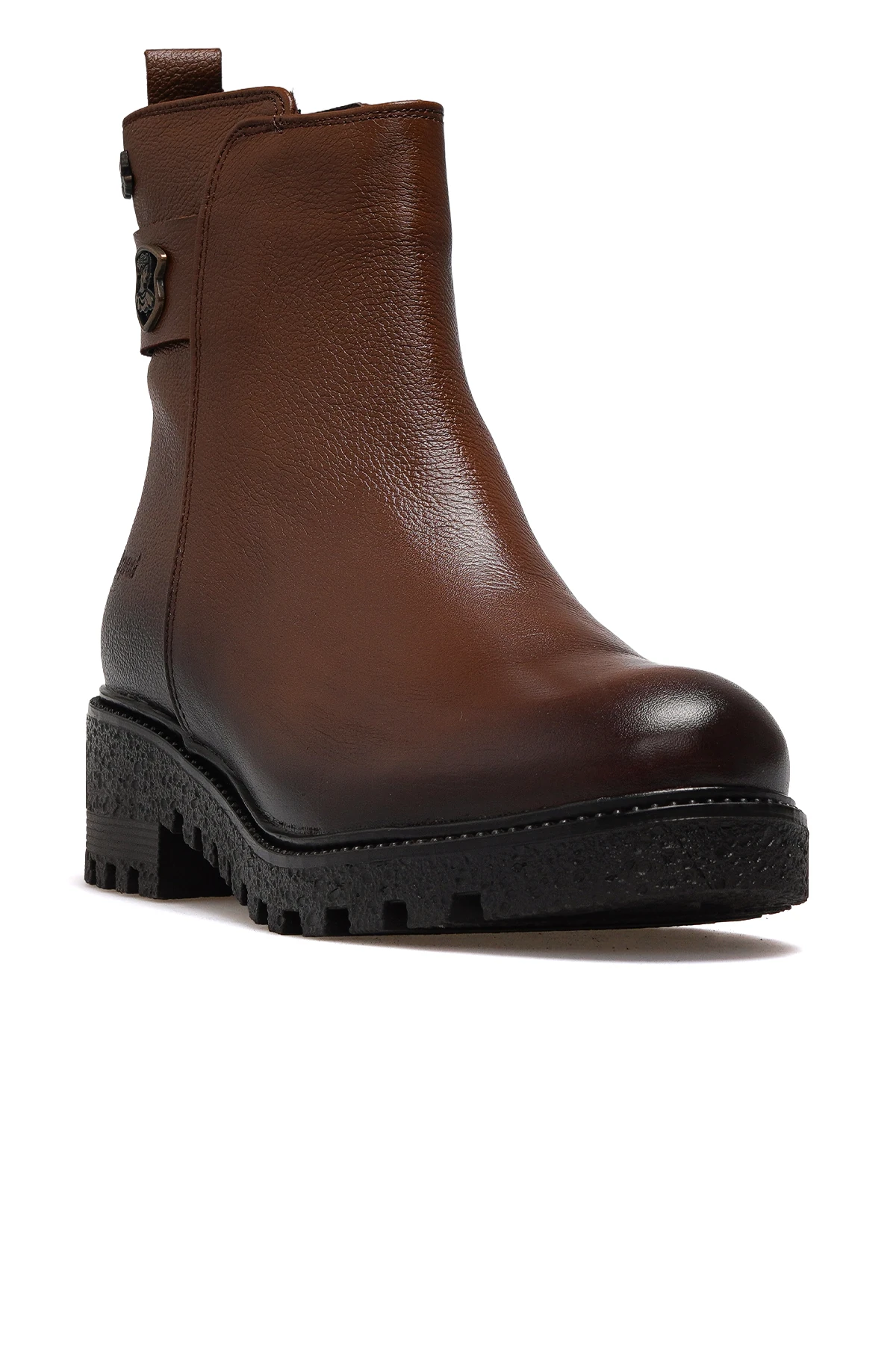 Kadın Hakiki Deri Su Geçirmez Casual Günlük Bot 1950839K Z - TABA