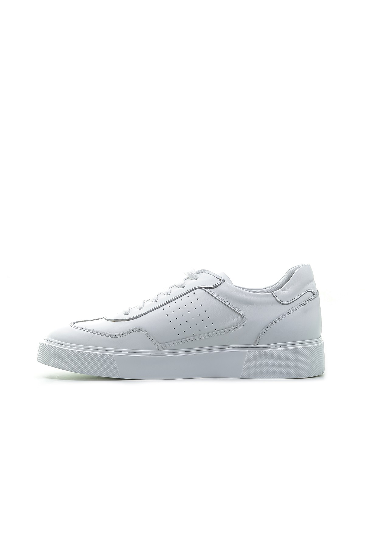 Yaşar Kaşlı Erkek Hakiki Deri Sneaker Günlük Ayakkabı (40-44) YKM-246501 M - BEYAZ