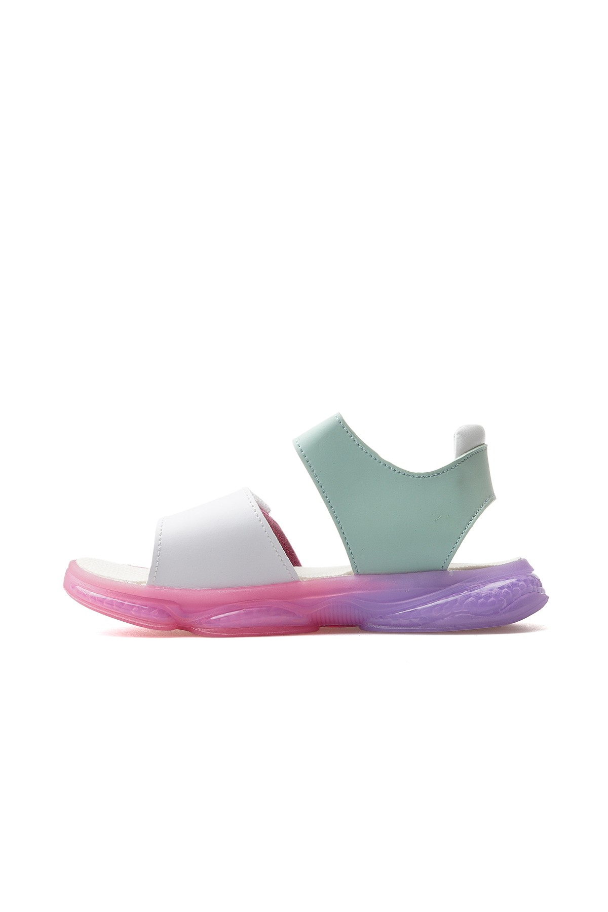 Vicco Laura Kız Çocuk Anatomik Taban Işıklı Günlük Sandalet (22-30) 321.223 BK - MİNT BEYAZ