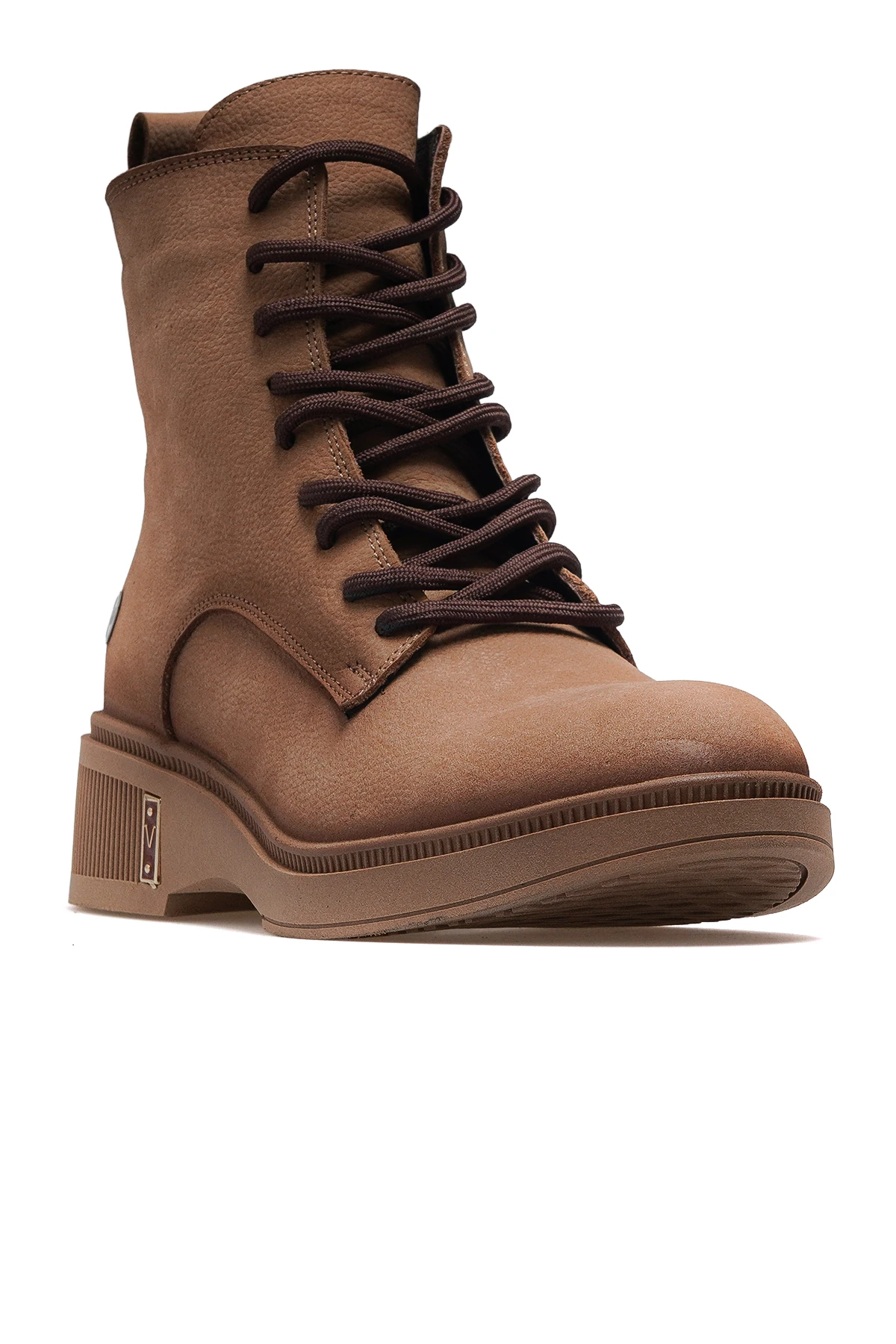 Kadın Hakiki Deri Postal Günlük Bot D25KB-8140 Z - BEJ NUBUK