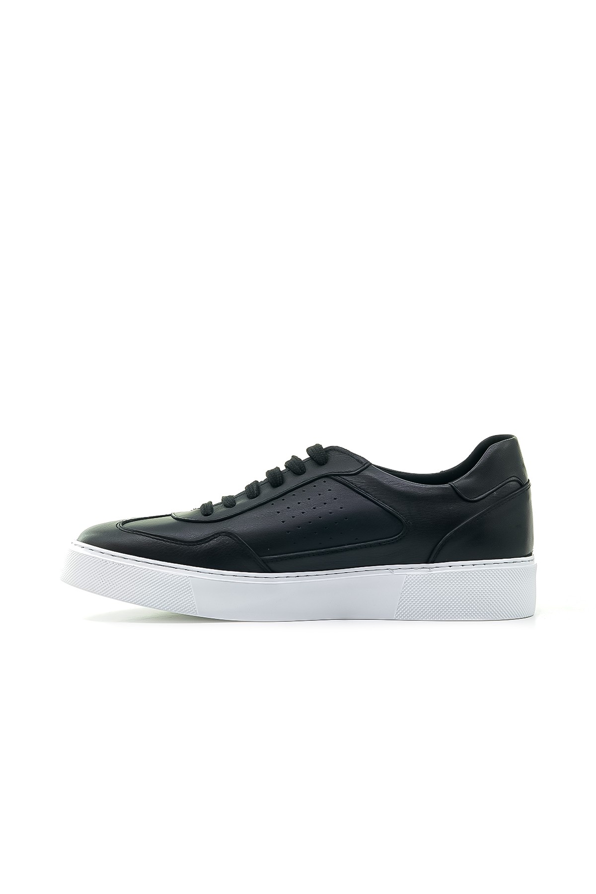 Yaşar Kaşlı Erkek Hakiki Deri Sneaker Günlük Ayakkabı (40-44) YKM-246501 M - SİYAH