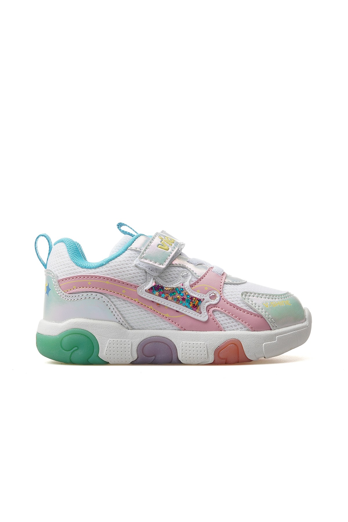 Queen Kız Çocuk Işıklı Hafif Sneaker Spor Ayakkabı 346.180 PK - BEYAZ