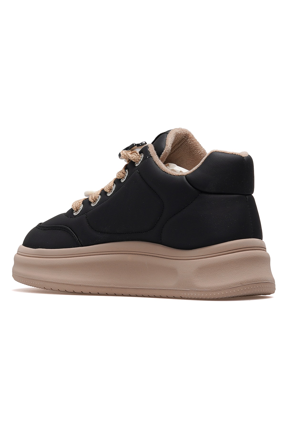Kadın Emoji Süs Detaylı Sneaker Günlük Ayakkabı 25K421 Z - SİYAH