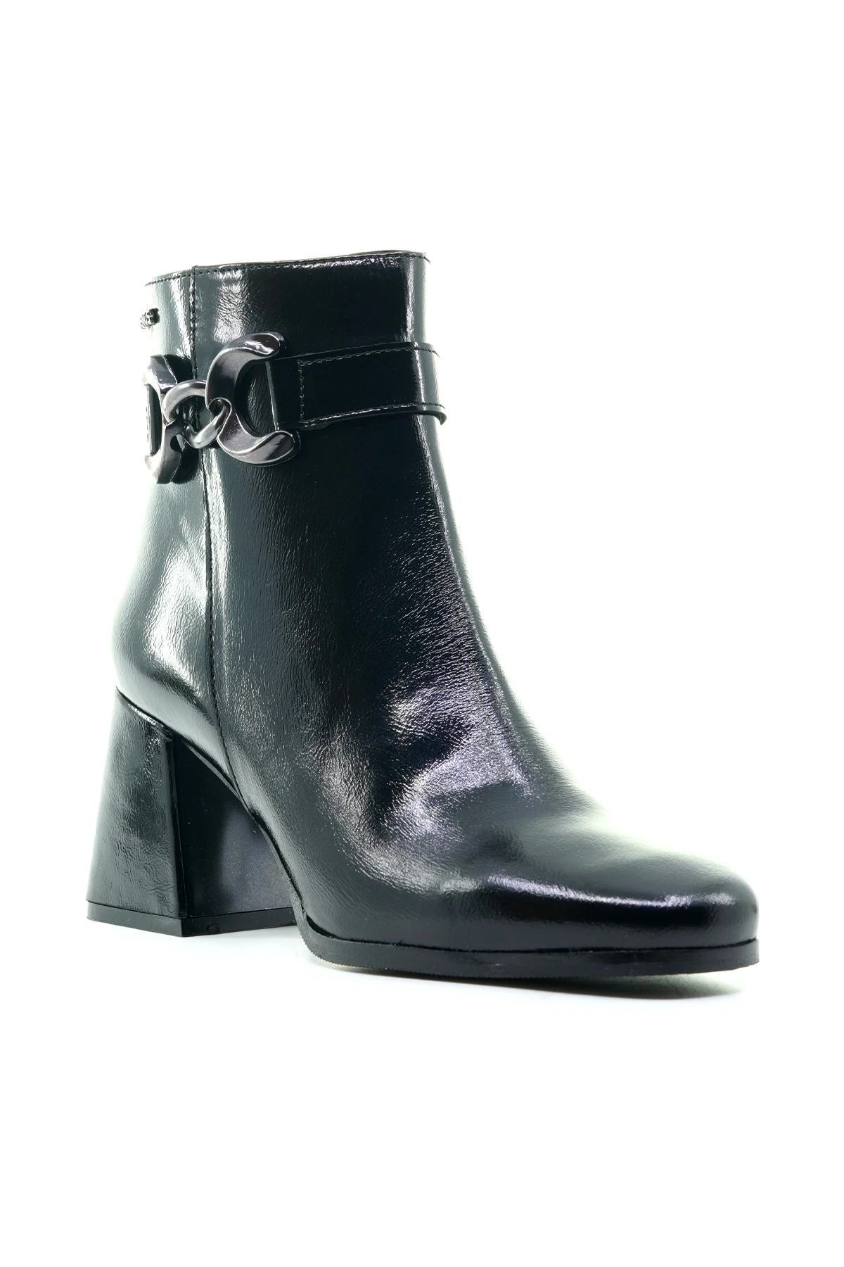 Venüs Kadın Toka Detaylı Topuklu Günlük Bot (36-40) 2355404K Z - SİYAH KIRIŞIK RUGAN