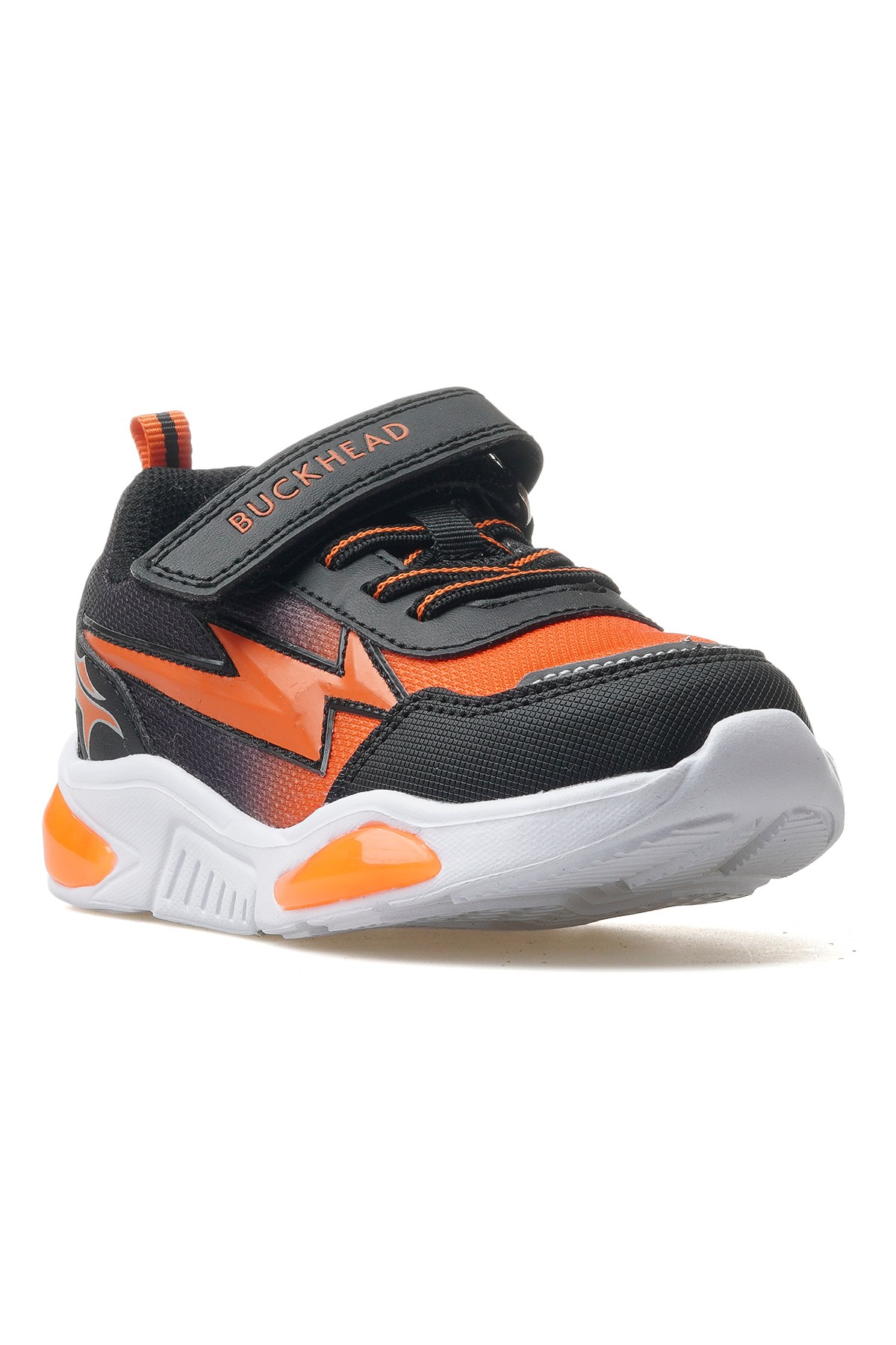 Erkek Çocuk Işıklı Sneaker Ayakkabı BUCK3022 F - SİYAH/TURUNCU