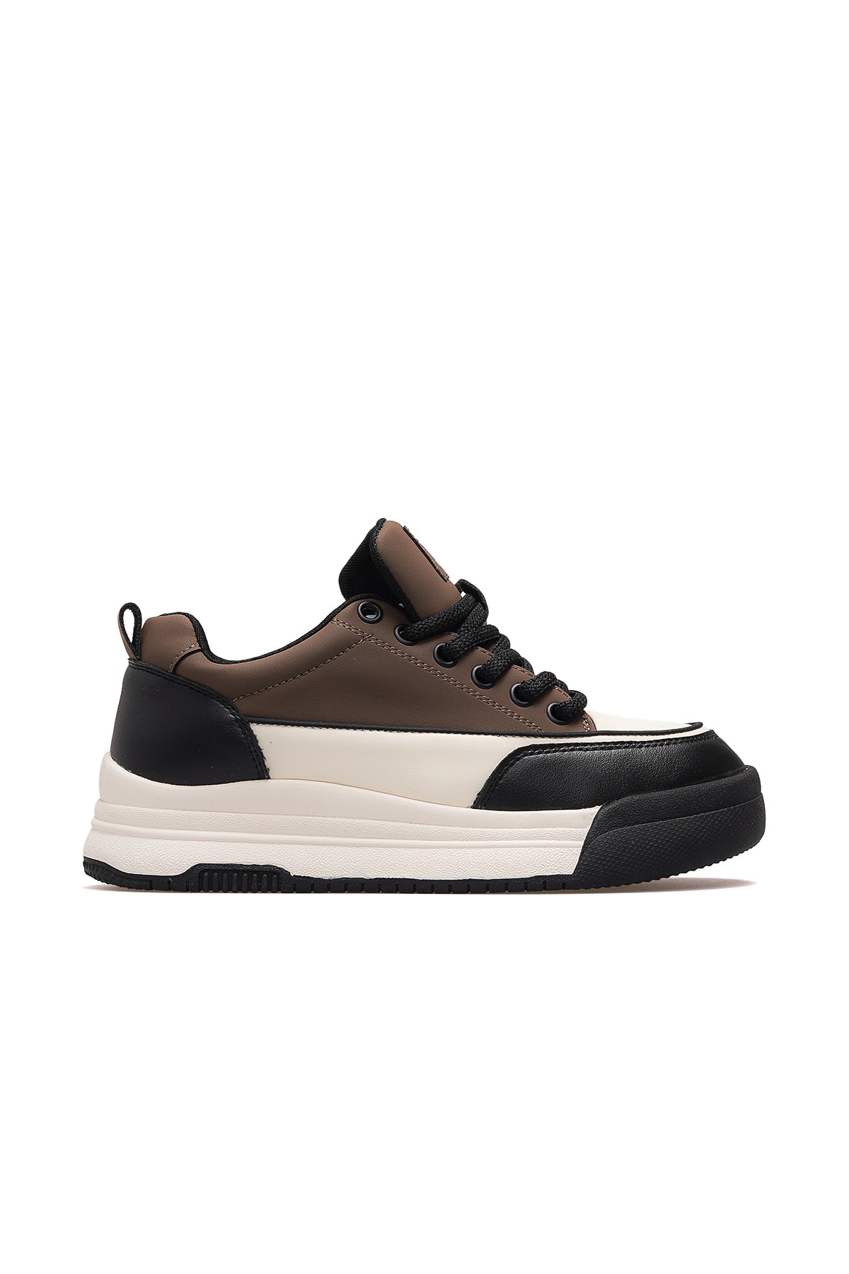 Kadın Deri Sneaker Bot 25K301 Z - KAHVE