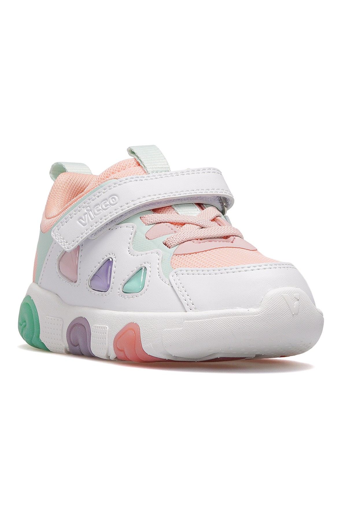 Phonex Kız Çocuk Hafif Işıklı Sneaker Spor Ayakkabı 346.209 PK - PUDRA