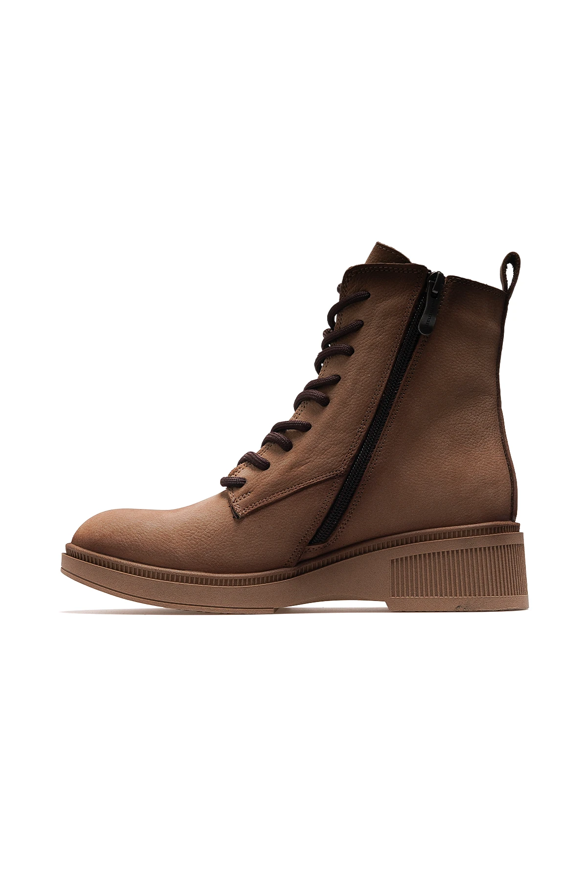 Kadın Hakiki Deri Postal Günlük Bot D25KB-8140 Z - BEJ NUBUK